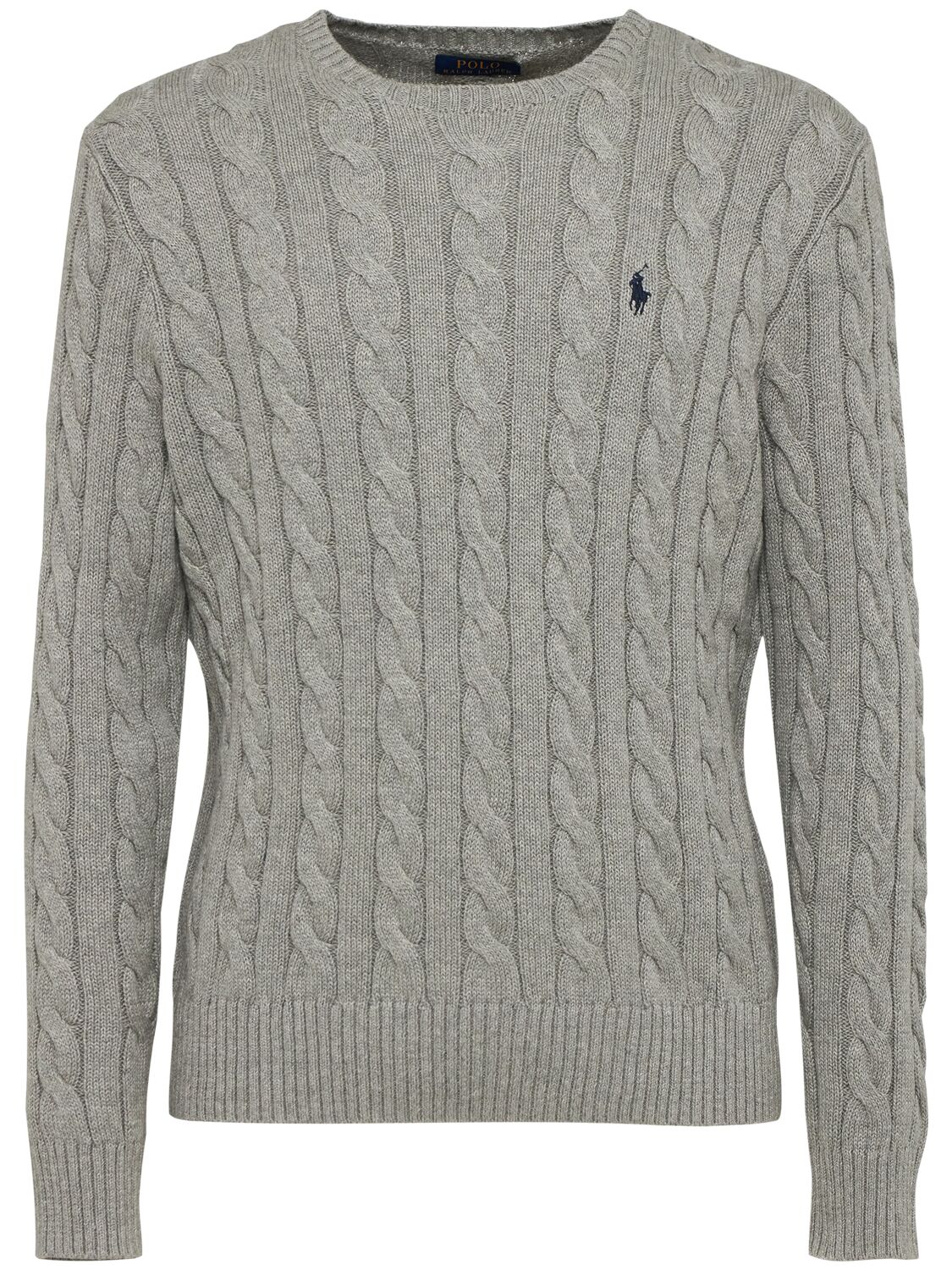 Pull-over En Maille Torsadée De Coton - POLO RALPH LAUREN - Modalova