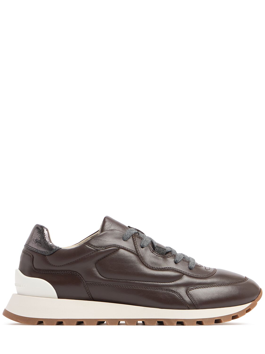 Brunello Cucinelli Leather Lace-up Sneakers