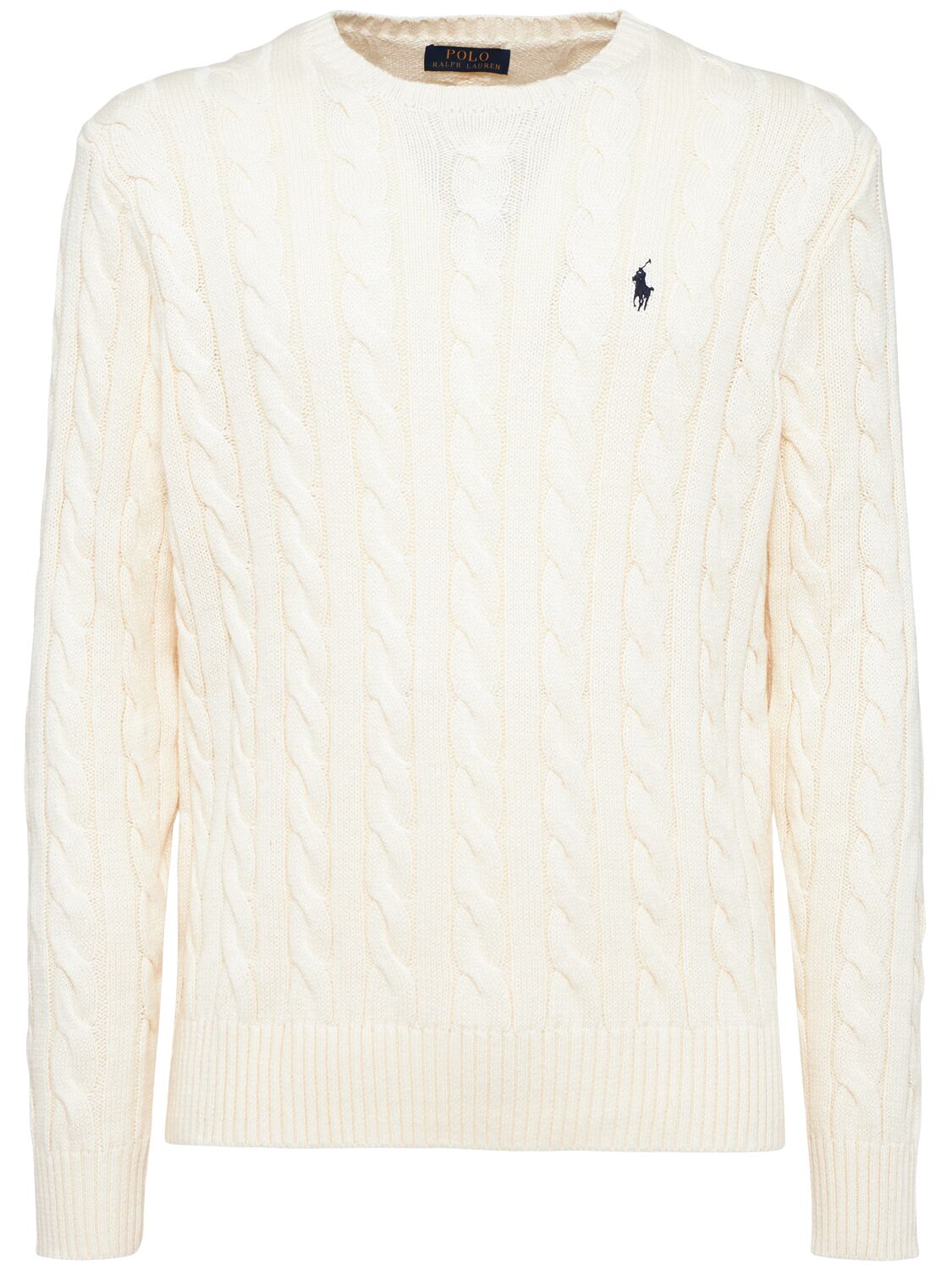 Pull-over En Maille Torsadée De Coton - POLO RALPH LAUREN - Modalova