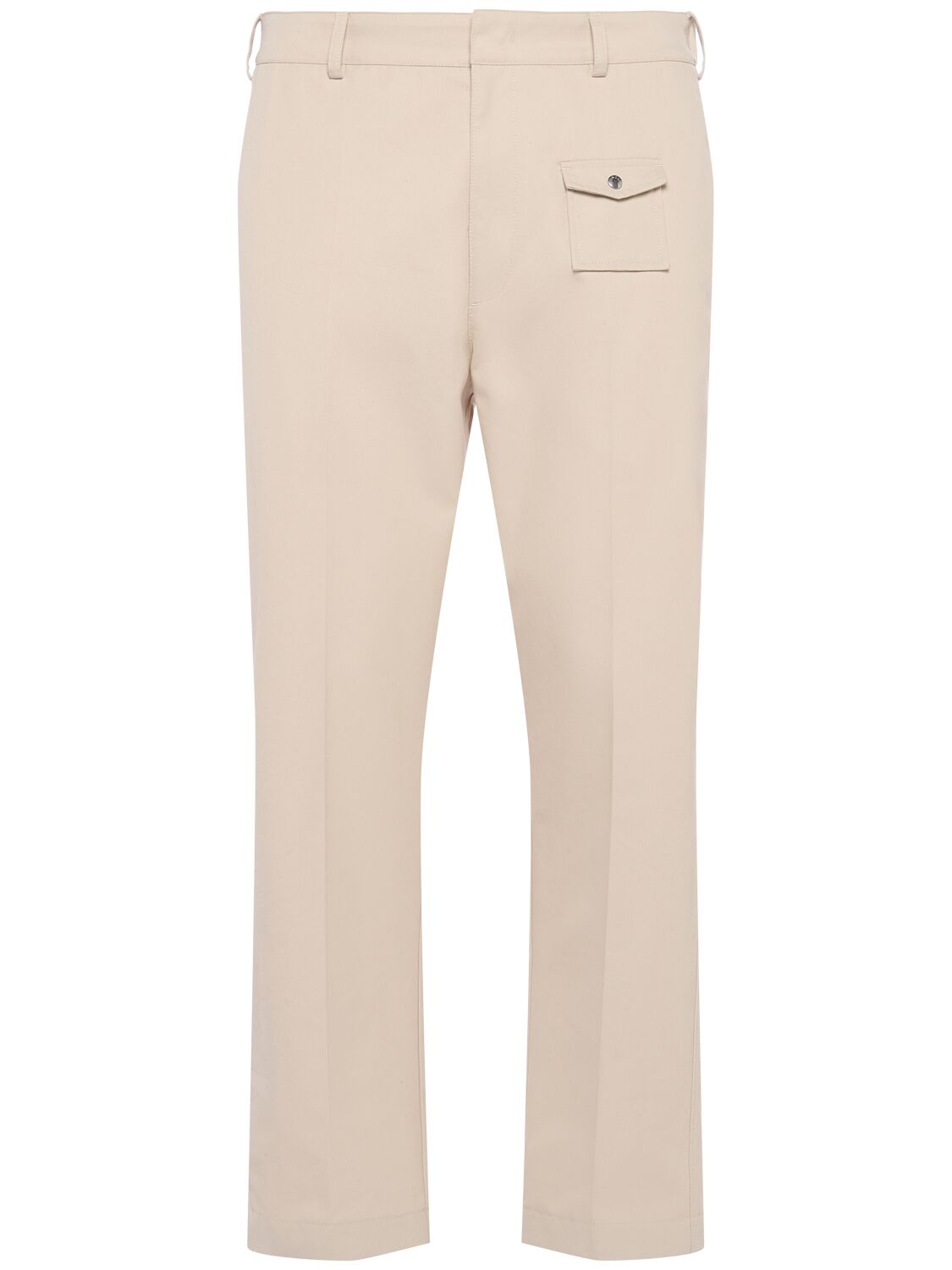 Pantalon En Gabardine De Coton Cintré - MONCLER - Modalova