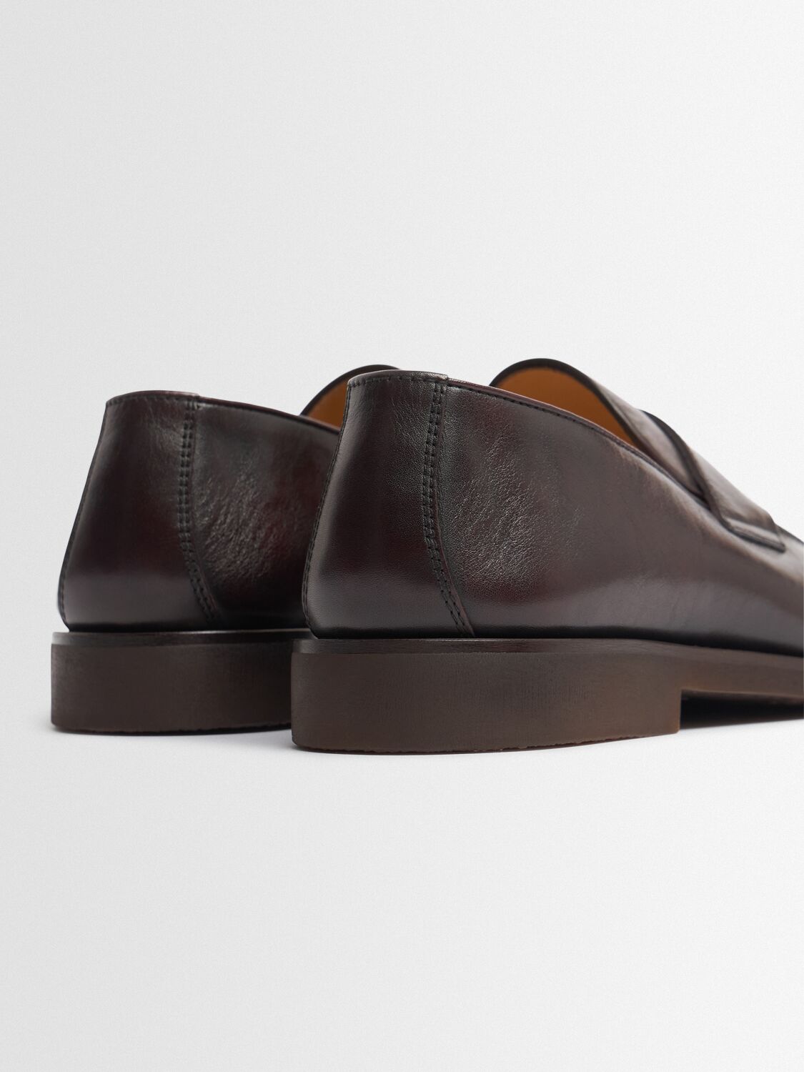 Brunello Cucinelli Shiny Leather Loafers