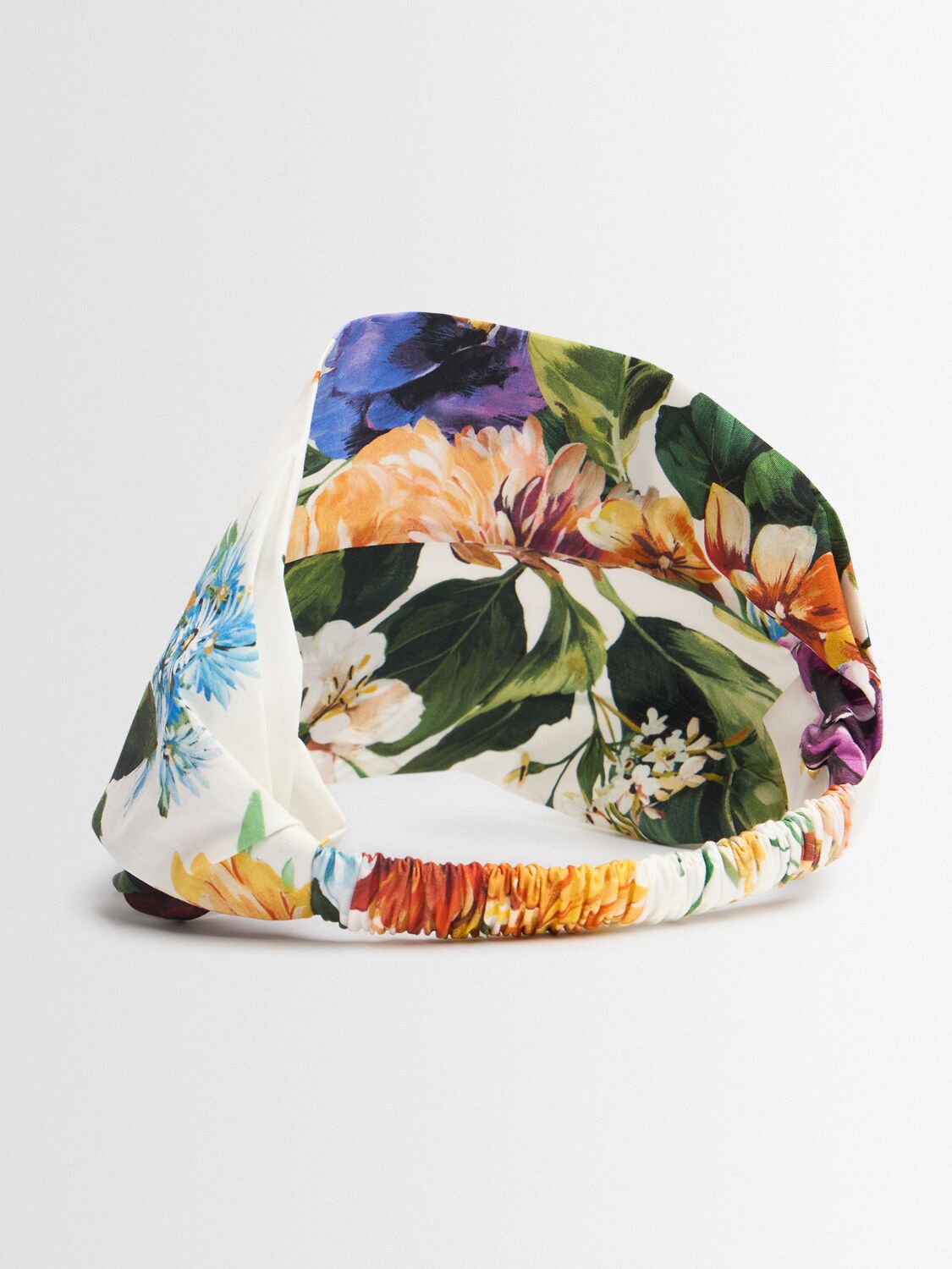 Dolce & Gabbana Printed Cotton Poplin Headband