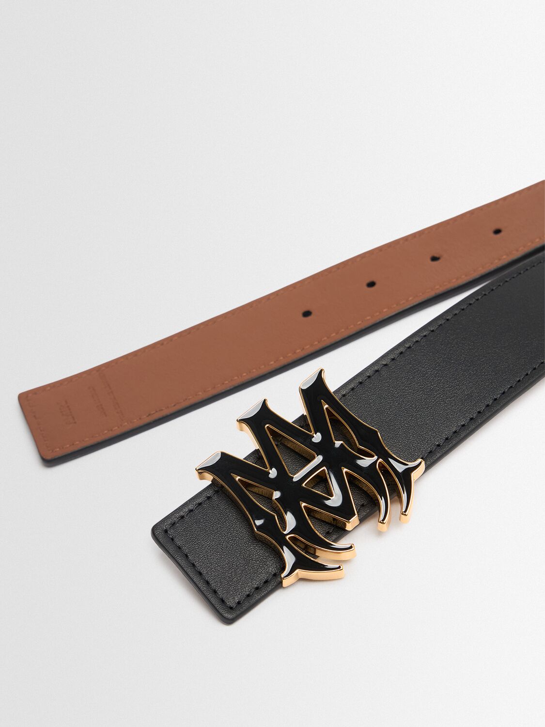 Amiri Ma 4cm Enamel Belt