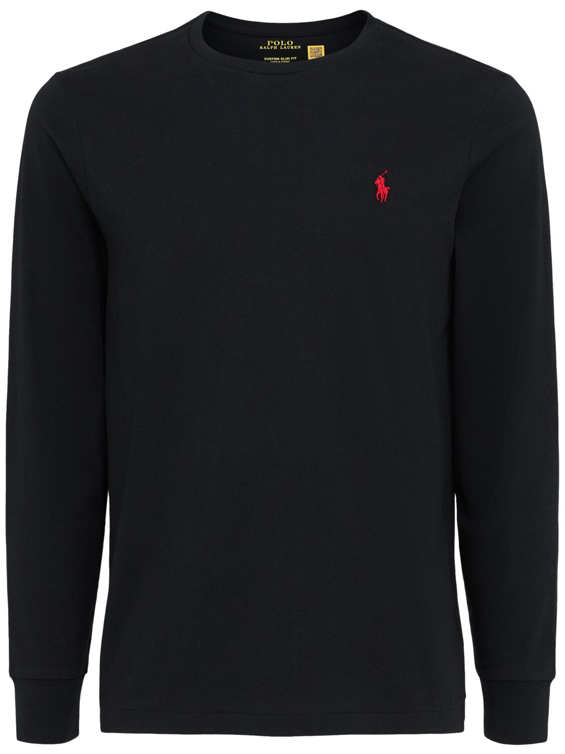 T-shirt Col Ras-du-cou À Manches Longues - POLO RALPH LAUREN - Modalova