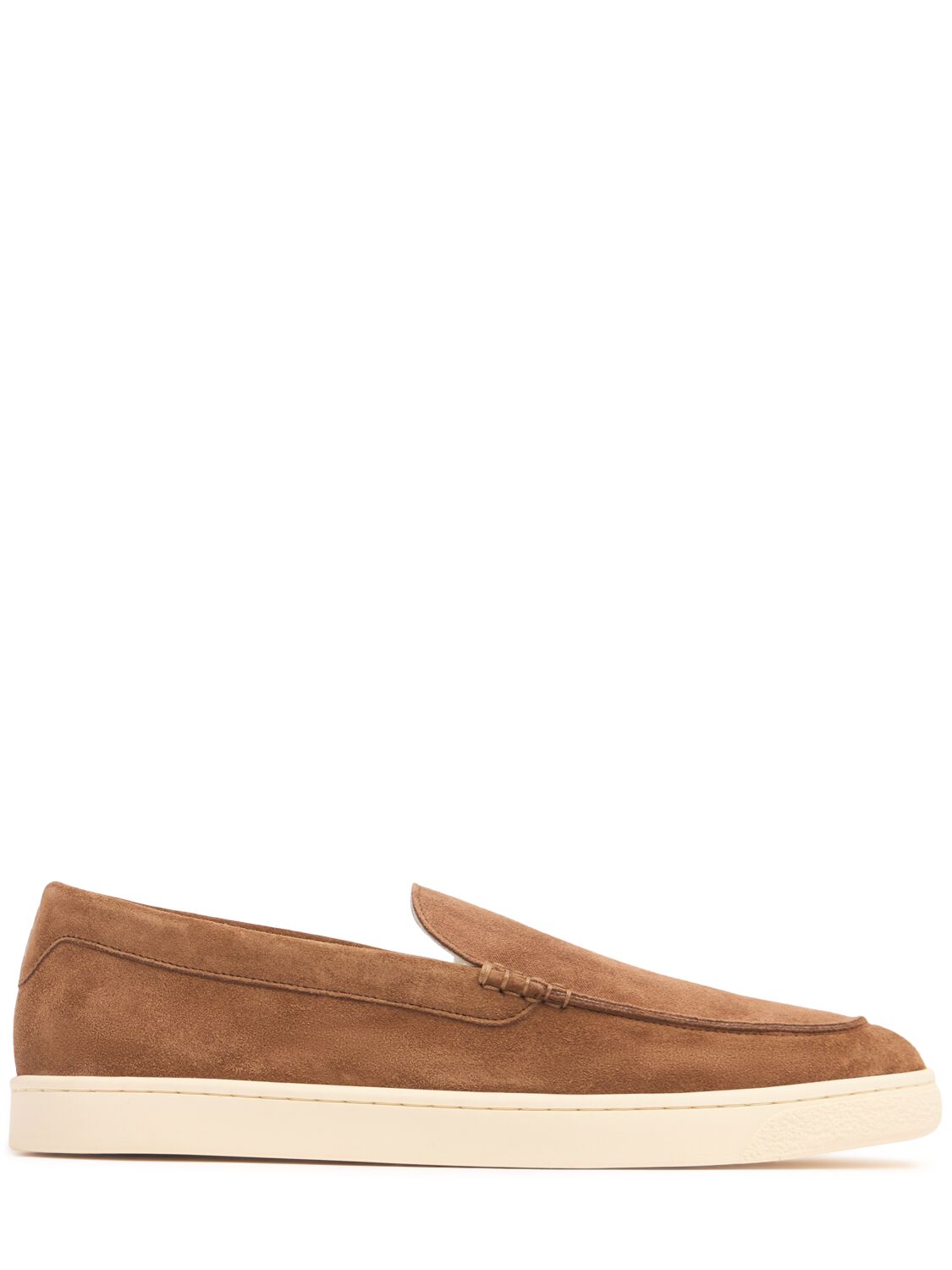 Brunello Cucinelli Suede Loafers In Brown
