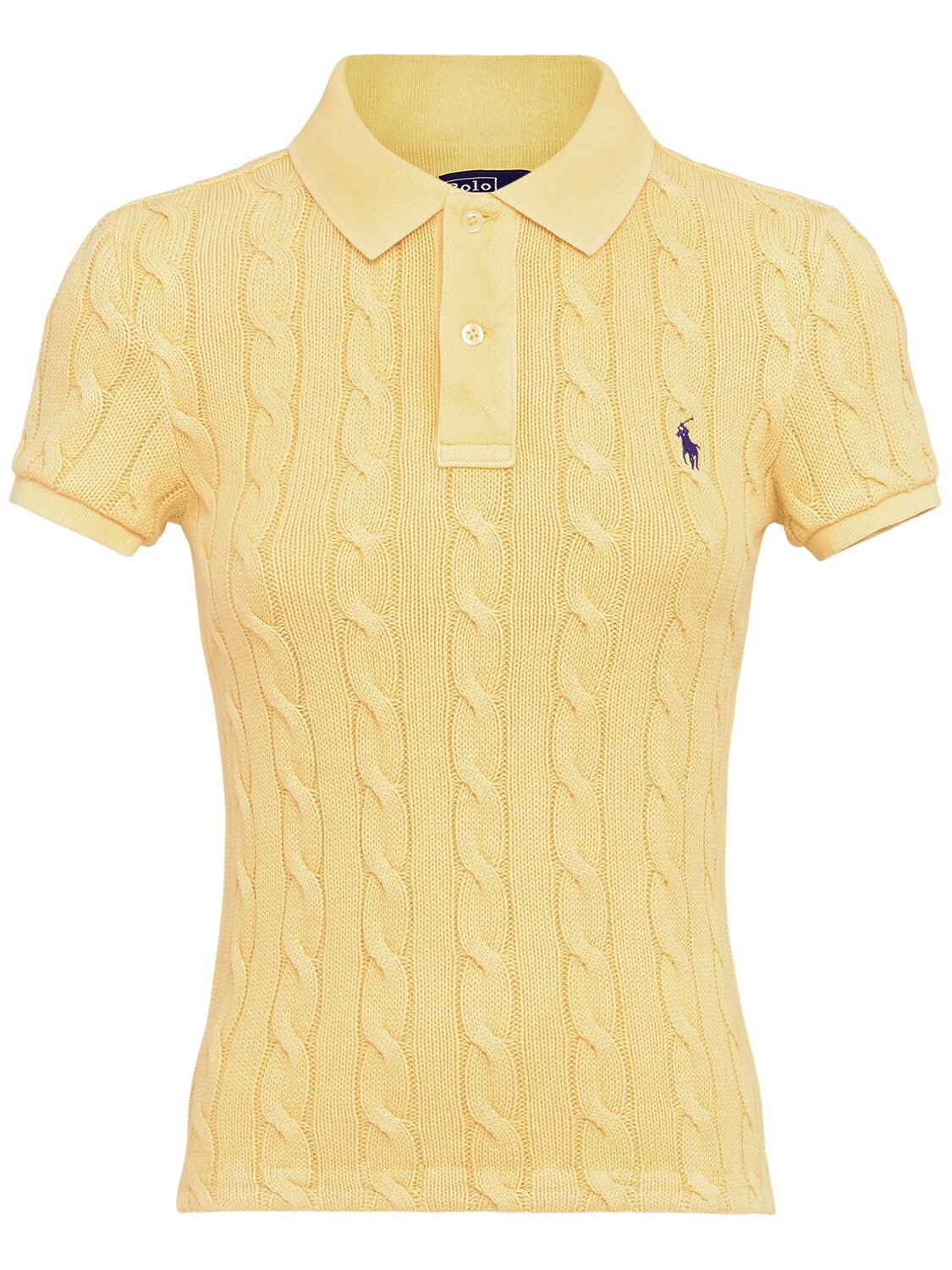 Polo Manches Courtes En Maille De Coton À Logo - POLO RALPH LAUREN - Modalova