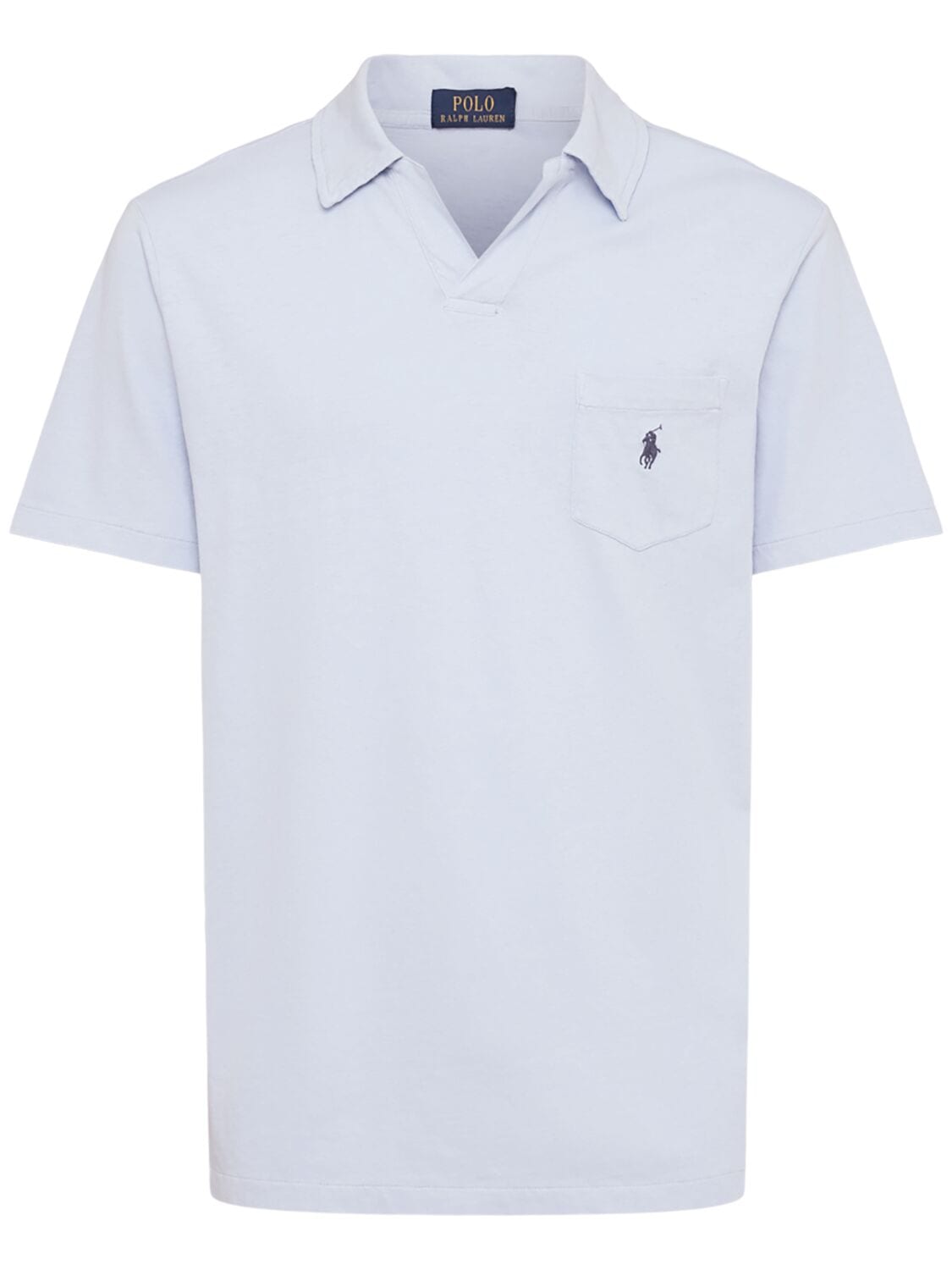 Logo Detail French Terry Polo Shirt