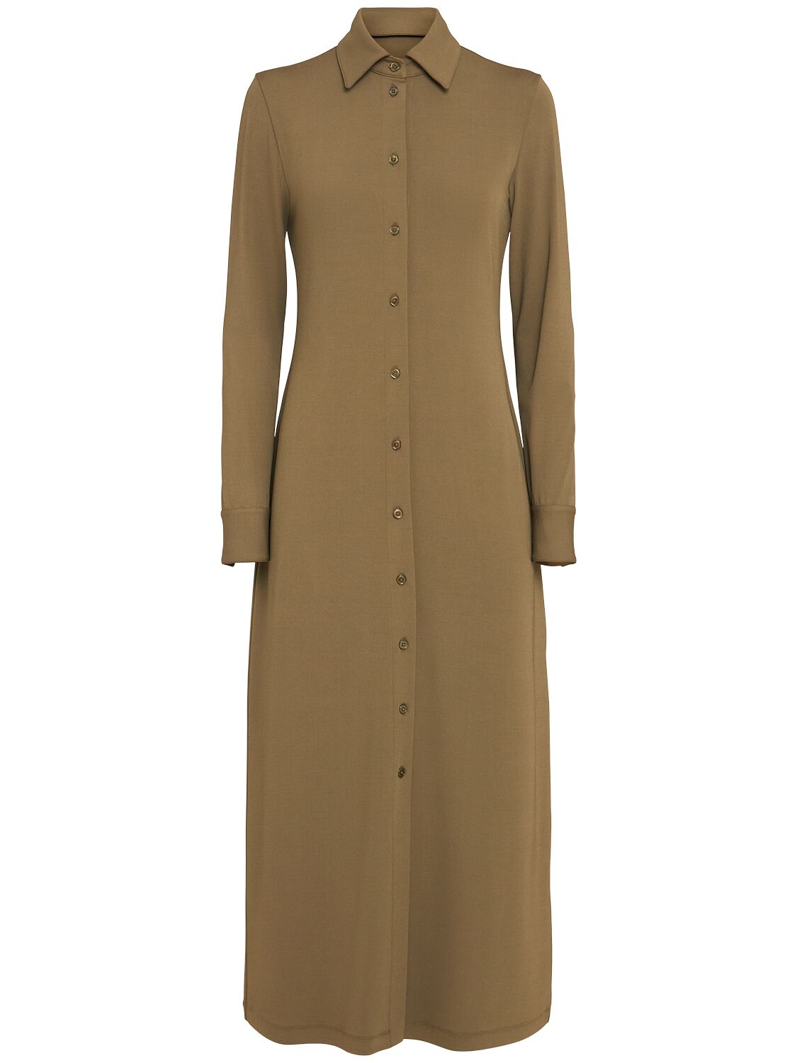 Ralph Lauren Fluid Viscose Blend Jersey Shirt Dress