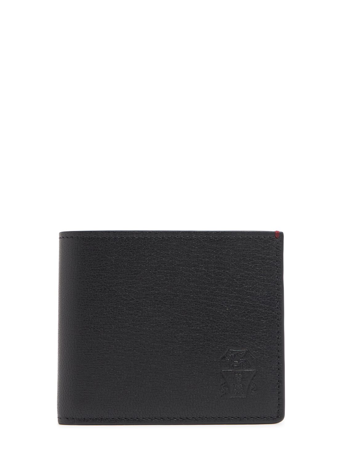 Brunello Cucinelli Logo Leather Billfold Wallet