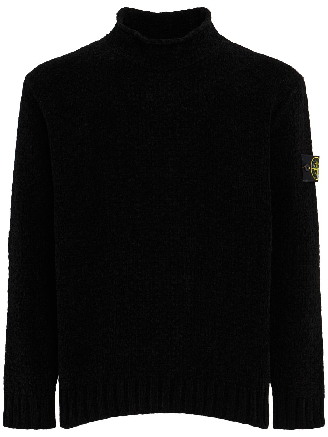 Pull Col Rond En Coton Chenille - STONE ISLAND - Modalova