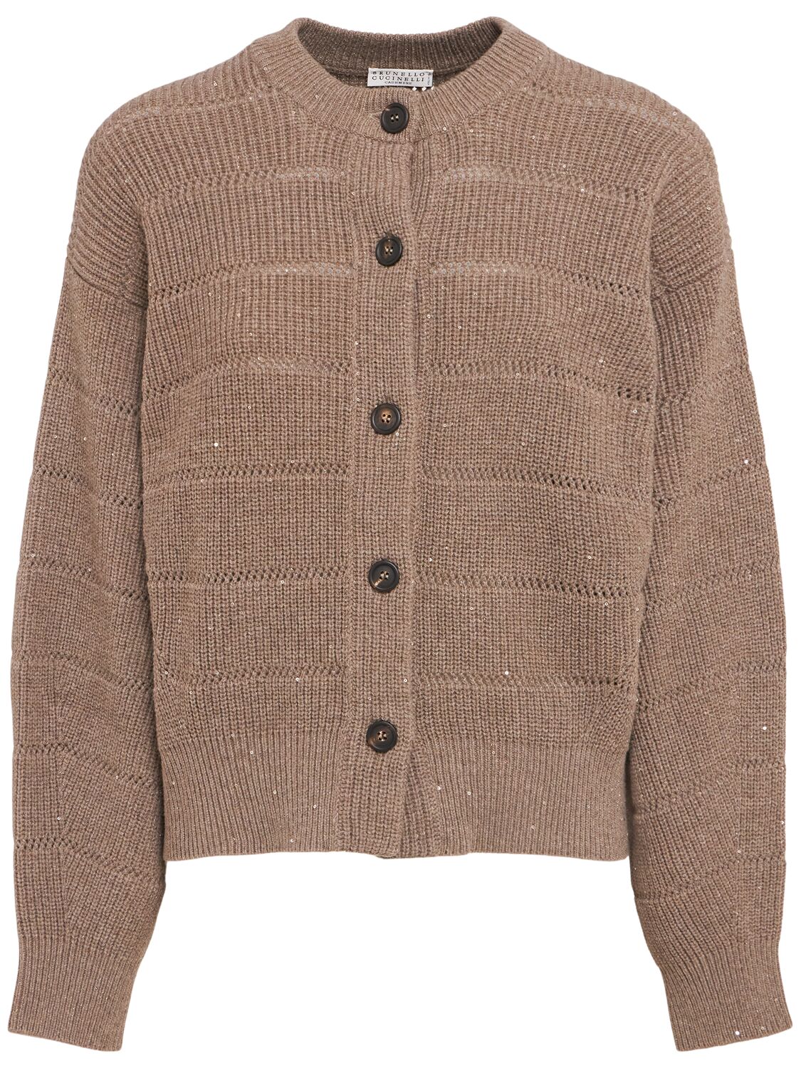 Cardigan En Maille - BRUNELLO CUCINELLI - Modalova