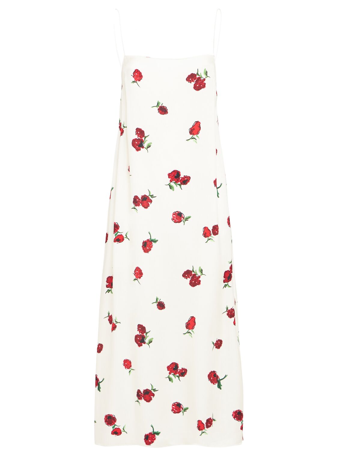 Khaite Sicily Printed Viscose Twill Midi Dress