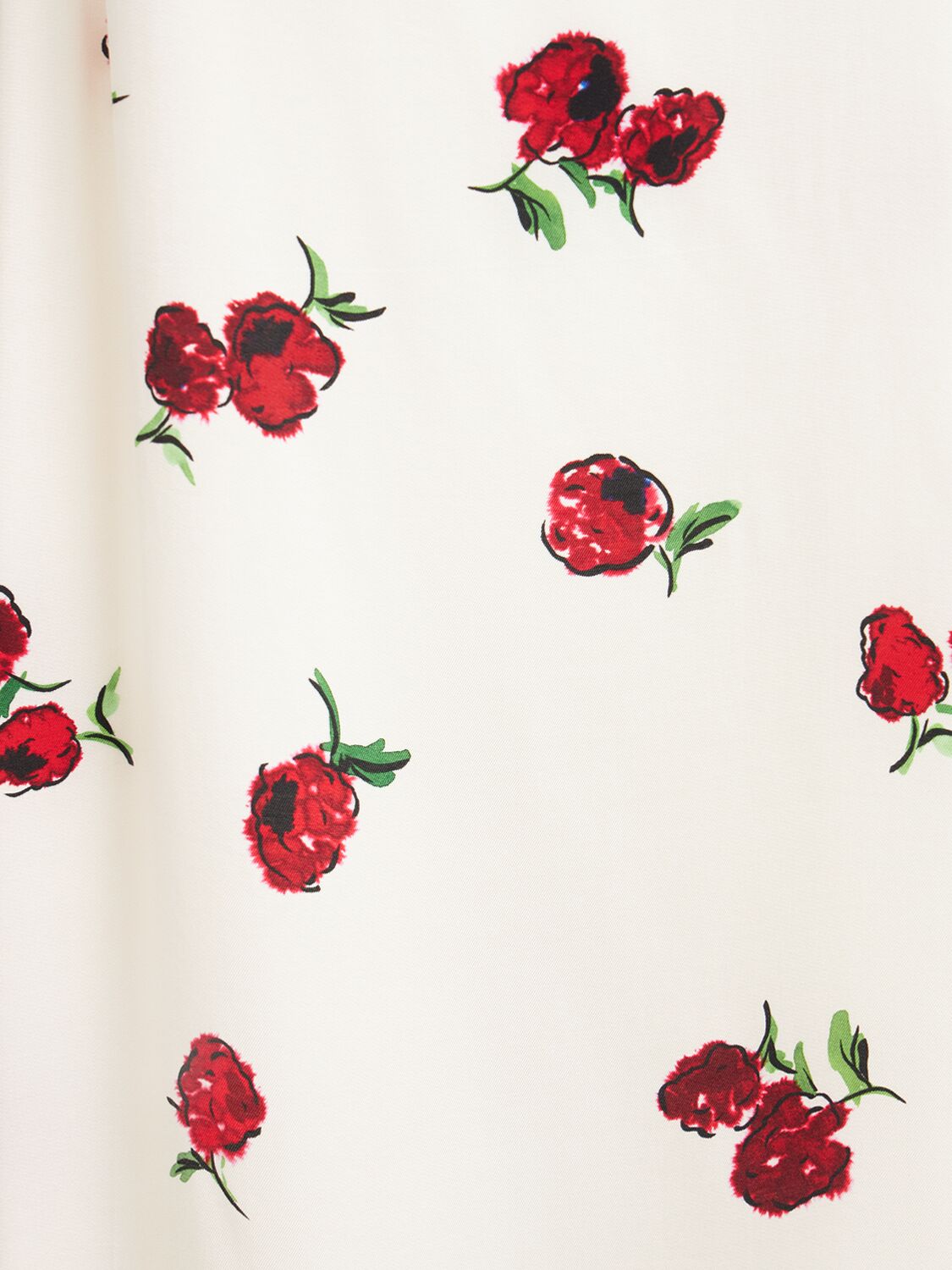 Khaite Sicily Printed Silk Midi Dress