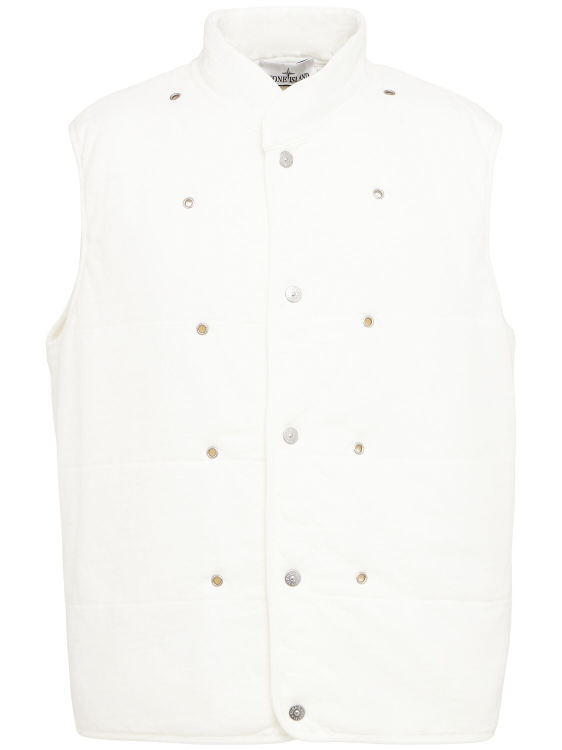 Stone Island Short Parka With Detachable Lining And Elbow Patches