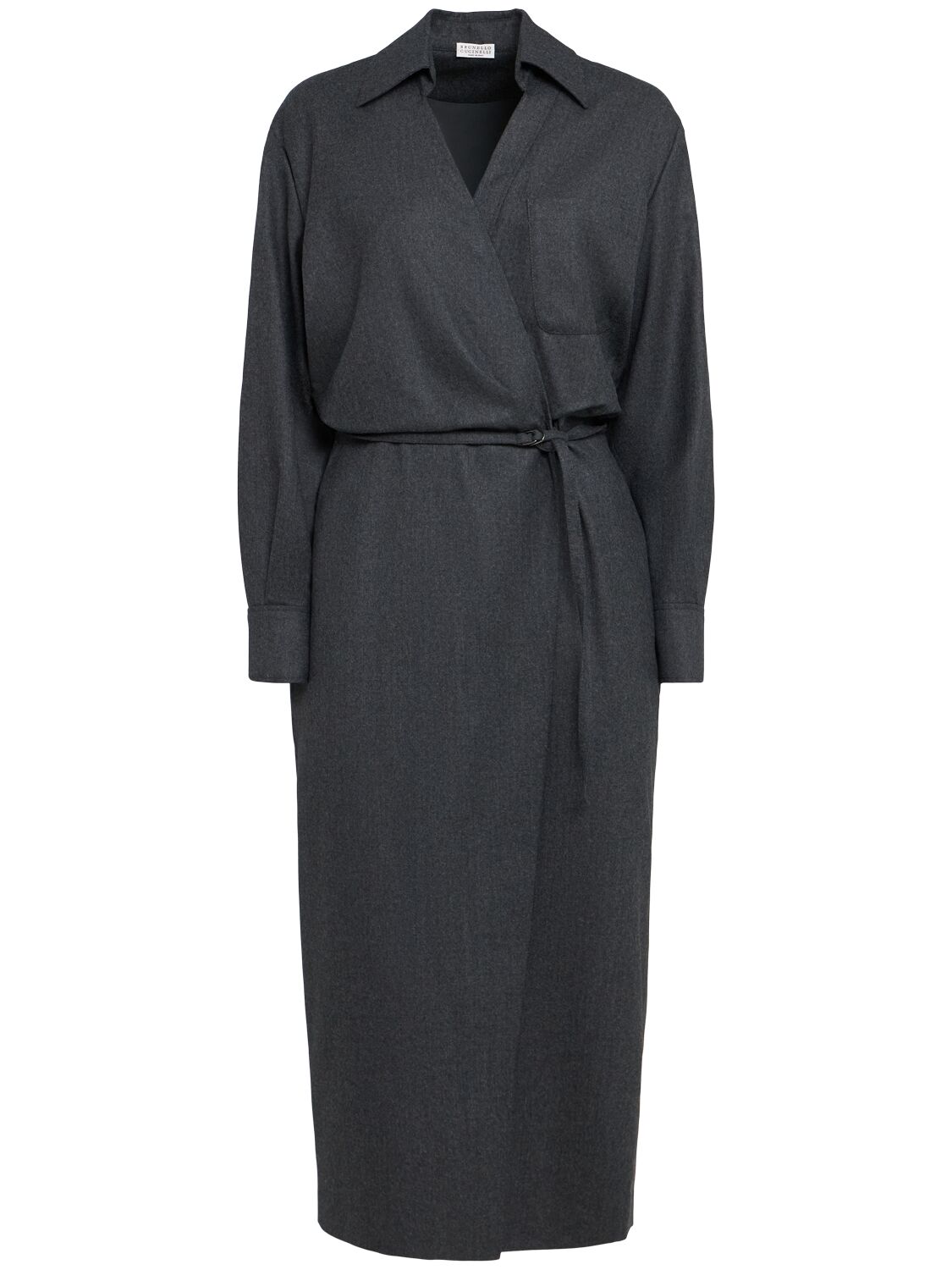 Robe Midi En Maille Avec Ceinture - BRUNELLO CUCINELLI - Modalova