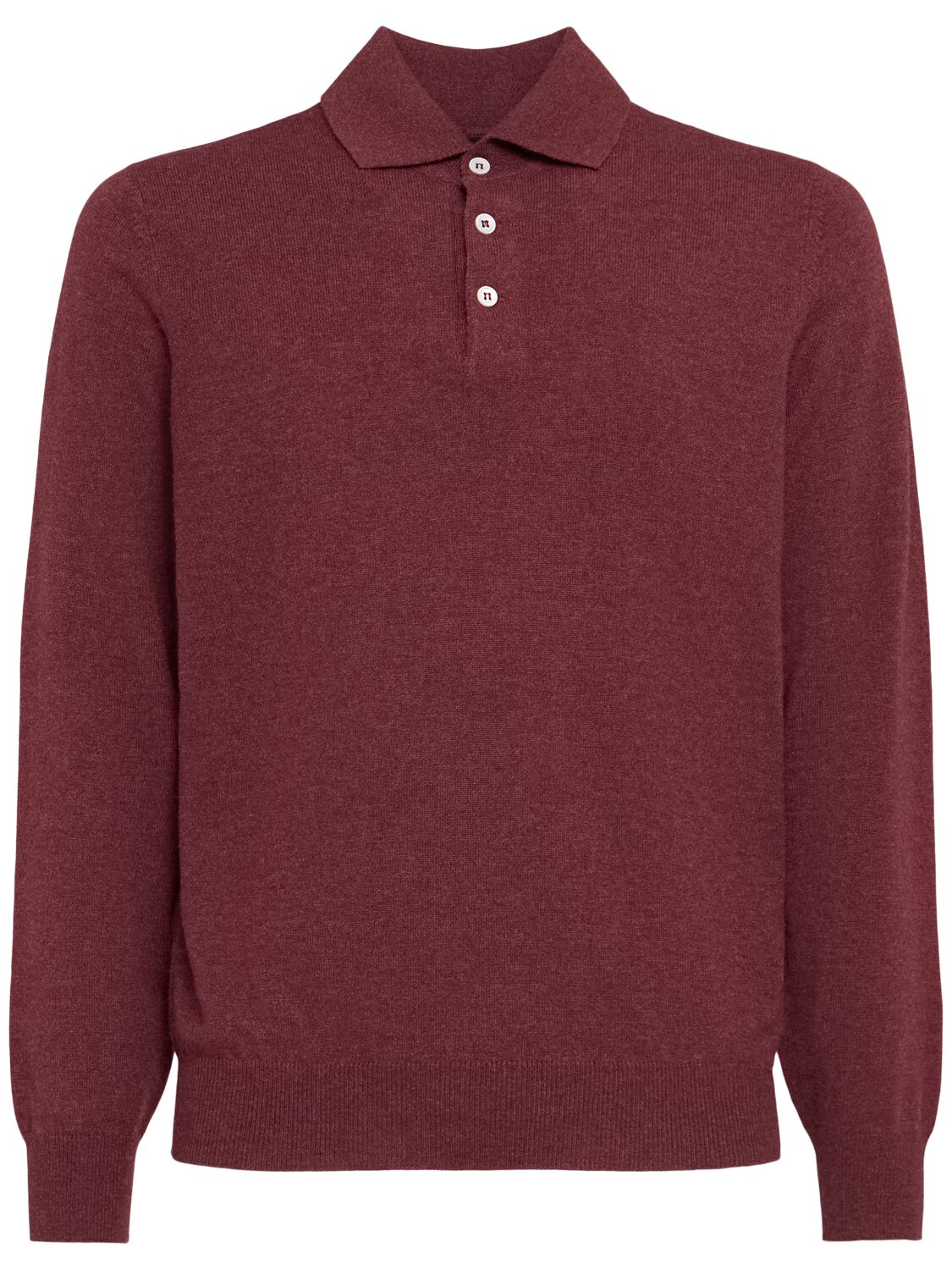 Polo En Maille De Cachemire À Manches Longues - BRUNELLO CUCINELLI - Modalova