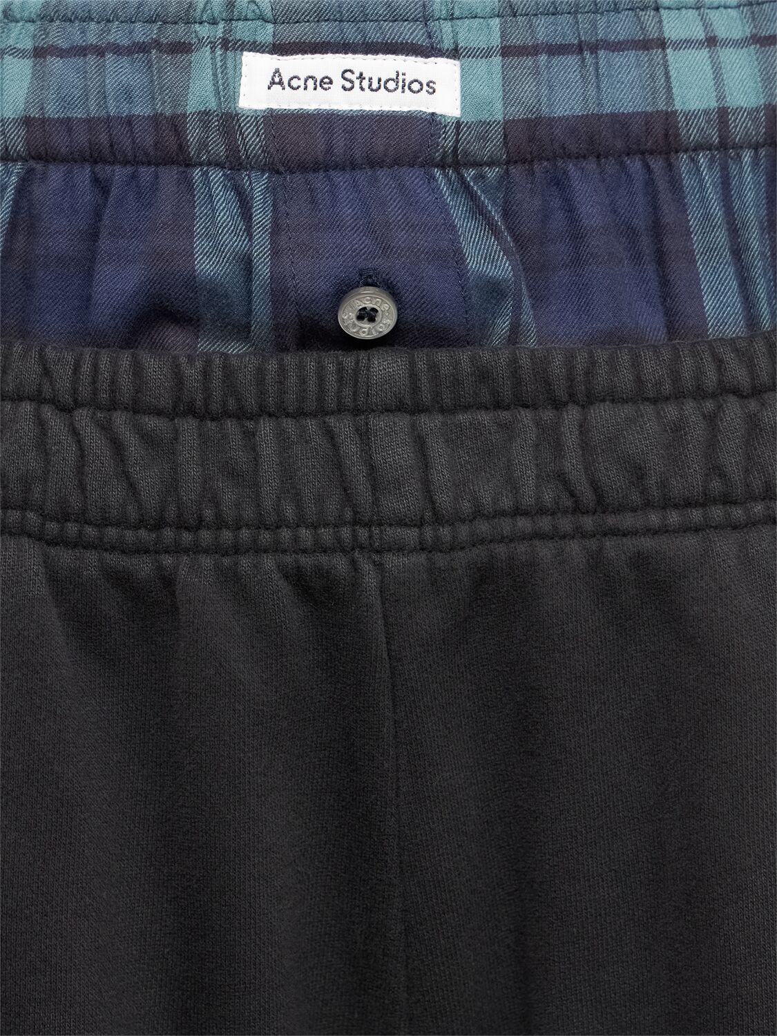 Acne Studios Organic Cotton Boyfriend Sweatpants In Black