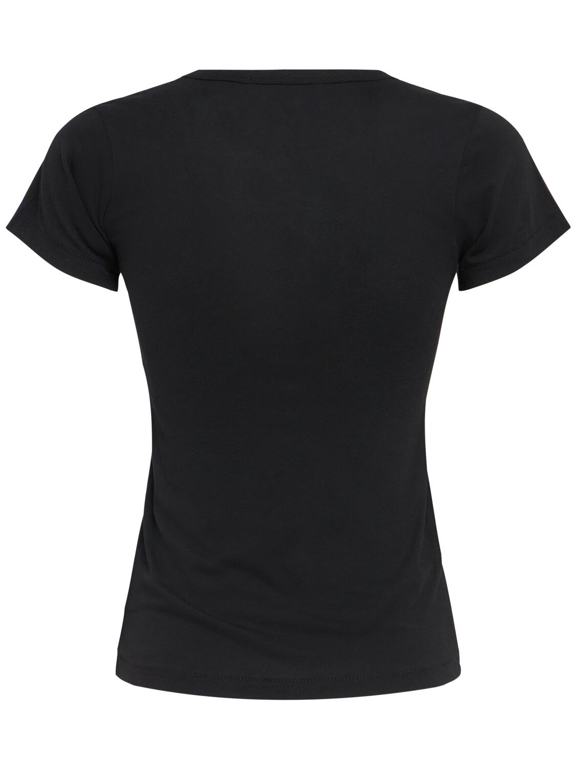 Éterne Fitted Short Sleeve Cotton Blend T-shirt