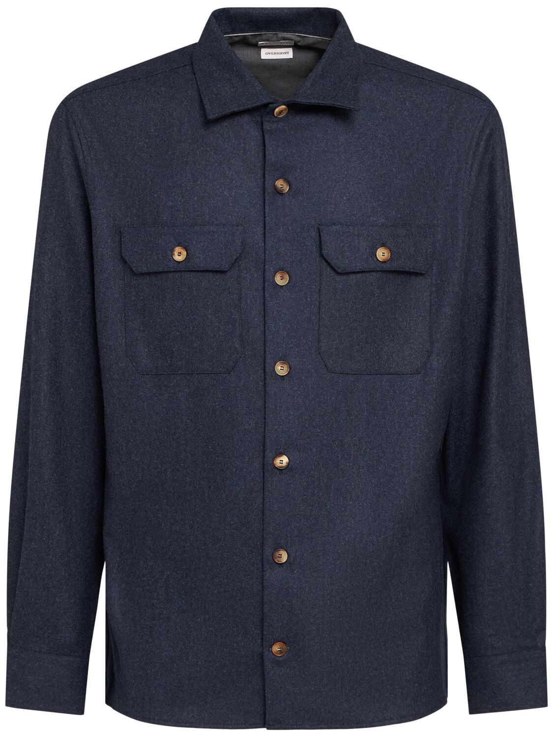 Surchemise En Flanelle De Laine - BRUNELLO CUCINELLI - Modalova