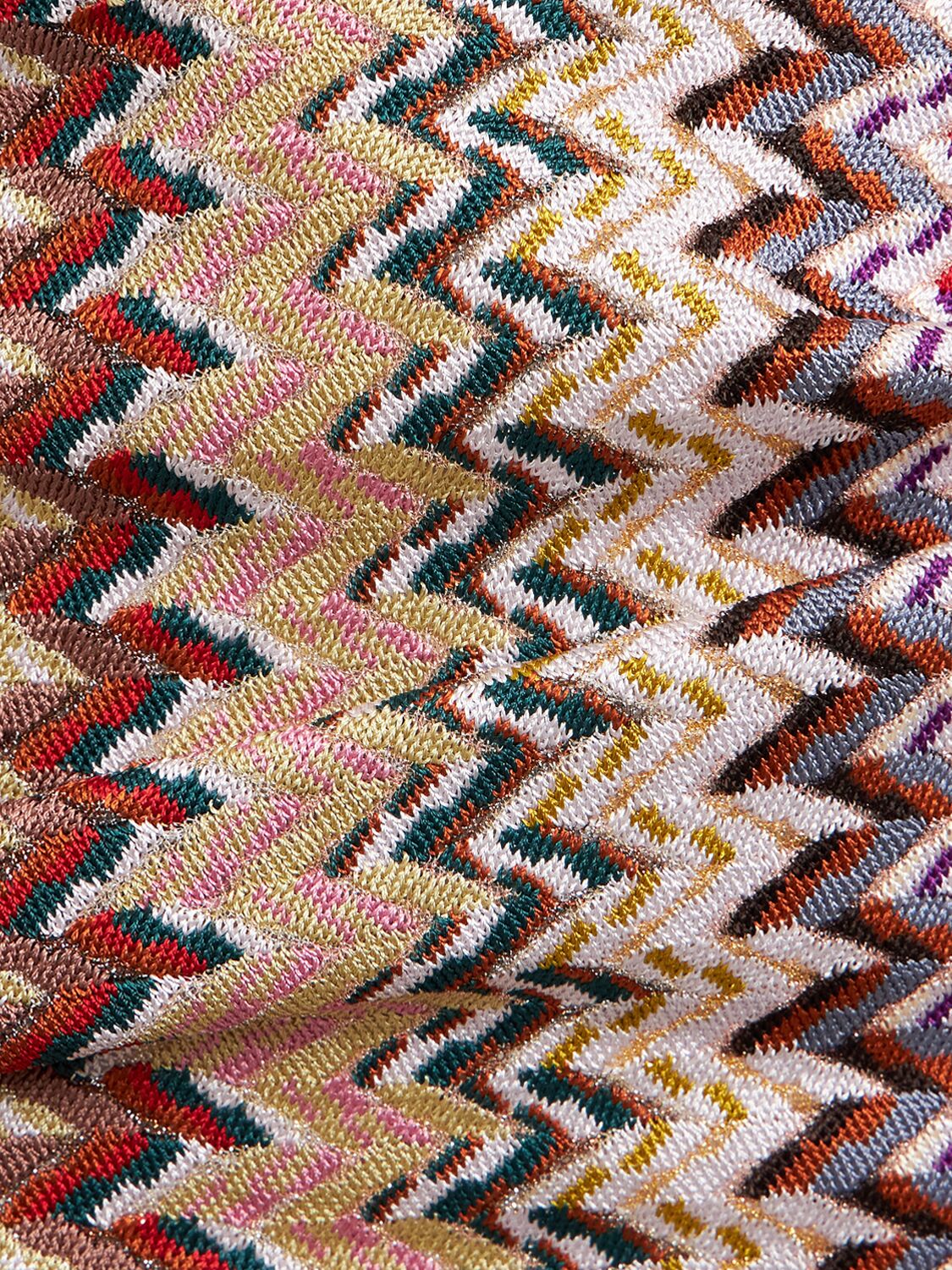Missoni Metallic Zigzag Knit Maxi Dress
