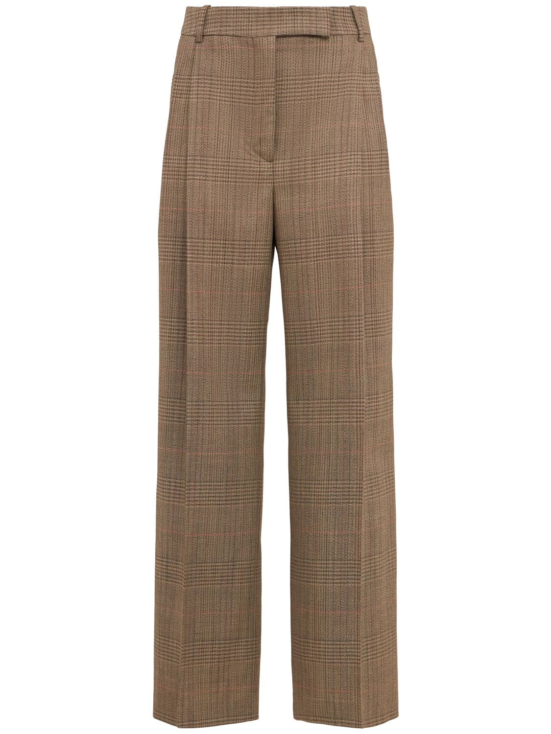 Mid-waist Tailored Wide Pants