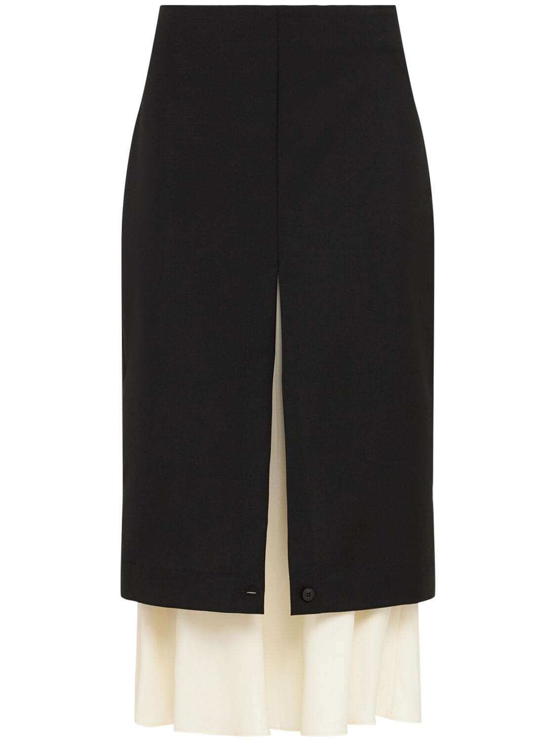 Contrast Upside-down Skirt