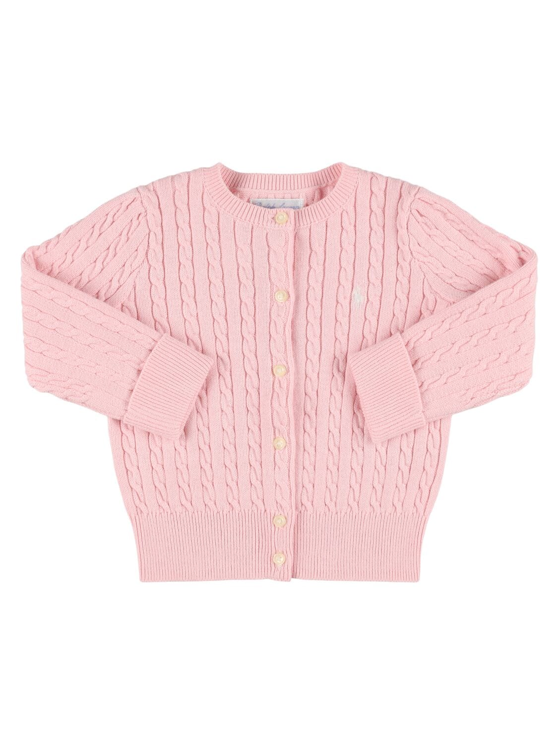 Cotton Knit Cardigan W/logo