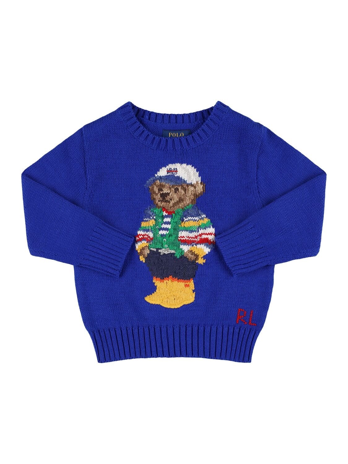 Bear Cotton Knit Sweater