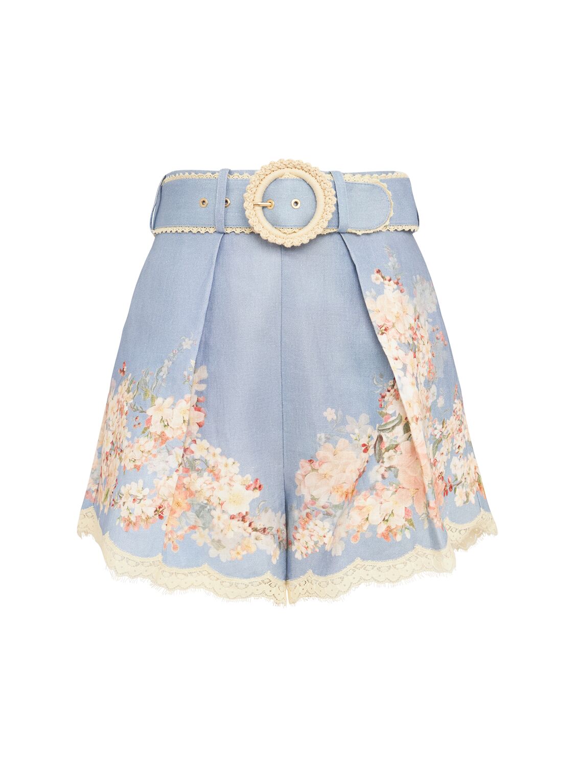 Zimmermann Cascadian Linen Tuck Shorts