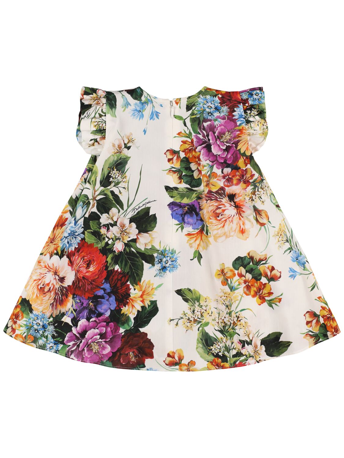 Dolce & Gabbana Printed Cotton Poplin Dress