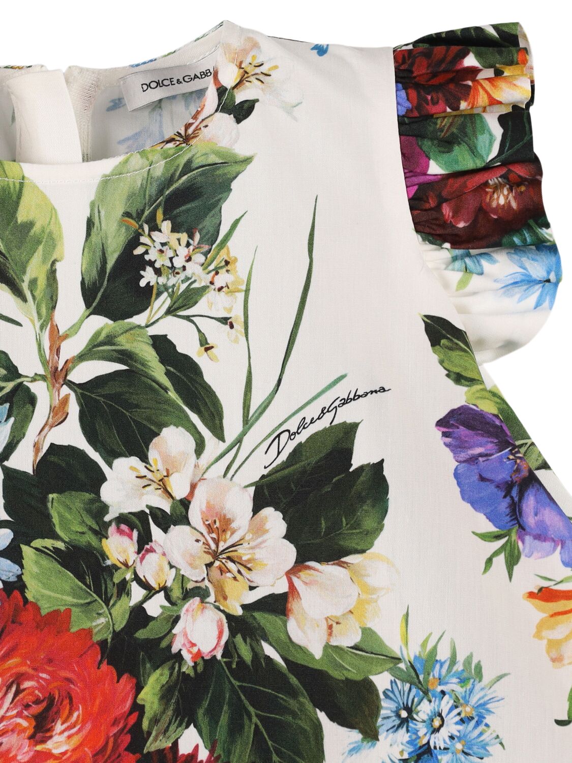 Dolce & Gabbana Printed Cotton Poplin Dress