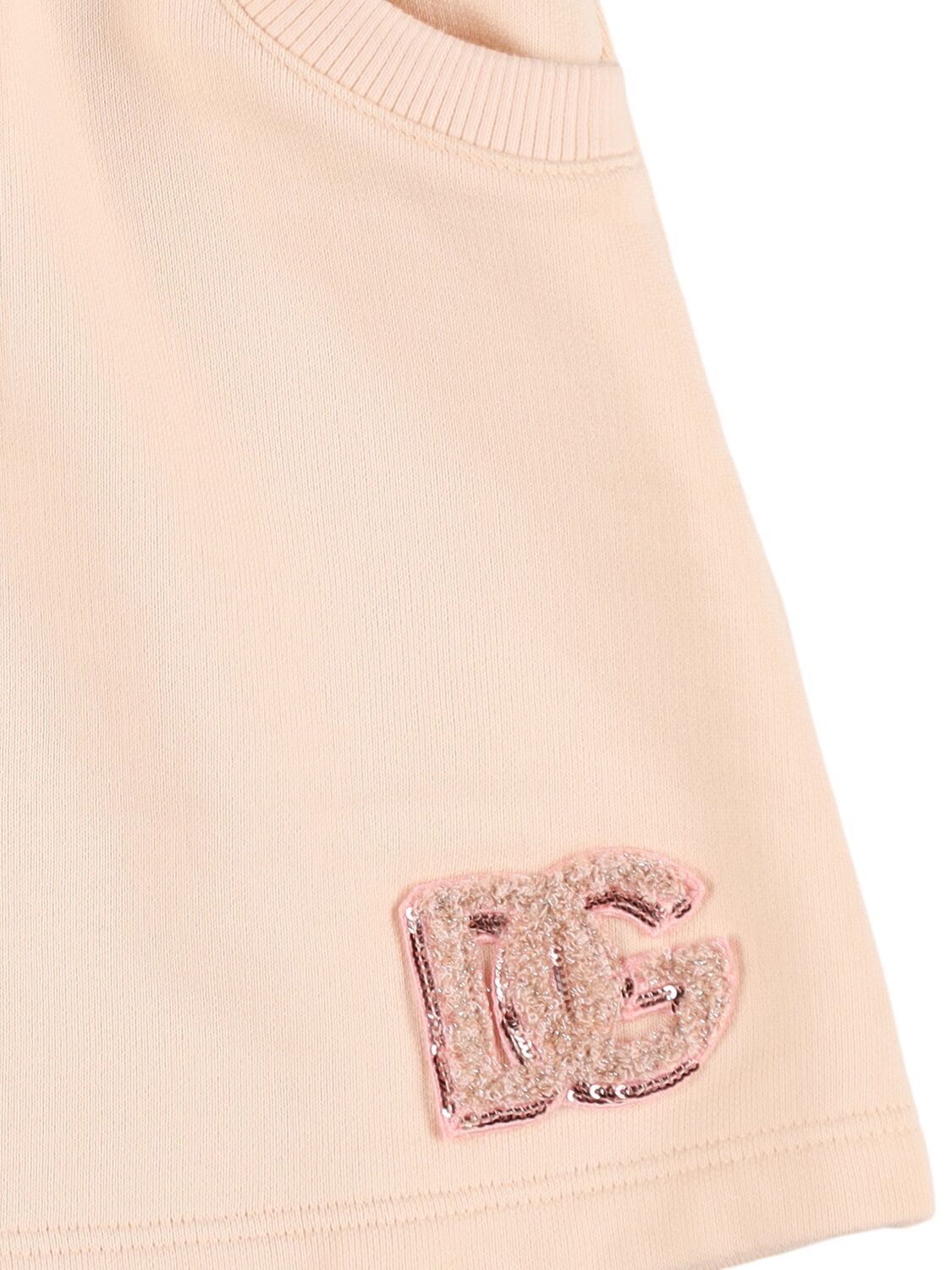 Dolce & Gabbana Embellished Cotton Sweat Skirt