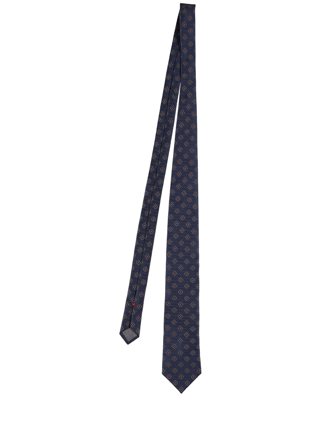 Brunello Cucinelli Silk Tie In Navy