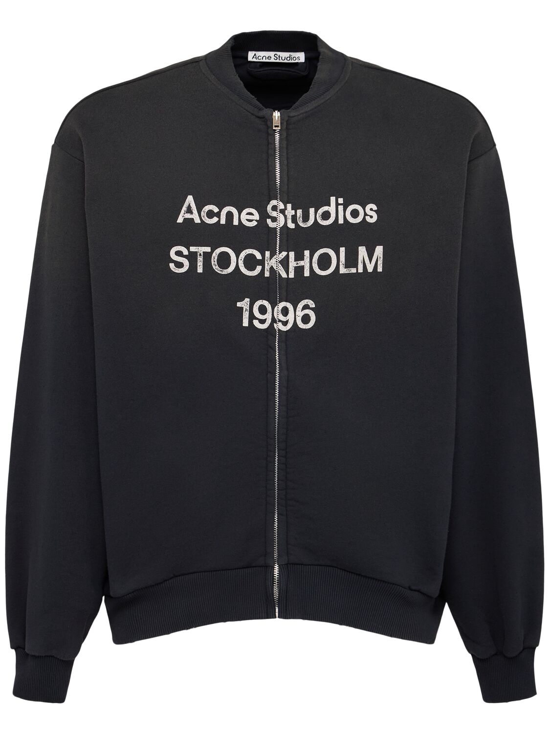 ACNE STUDIOS Fiah1996 Cotton Jersey Zip Jacket