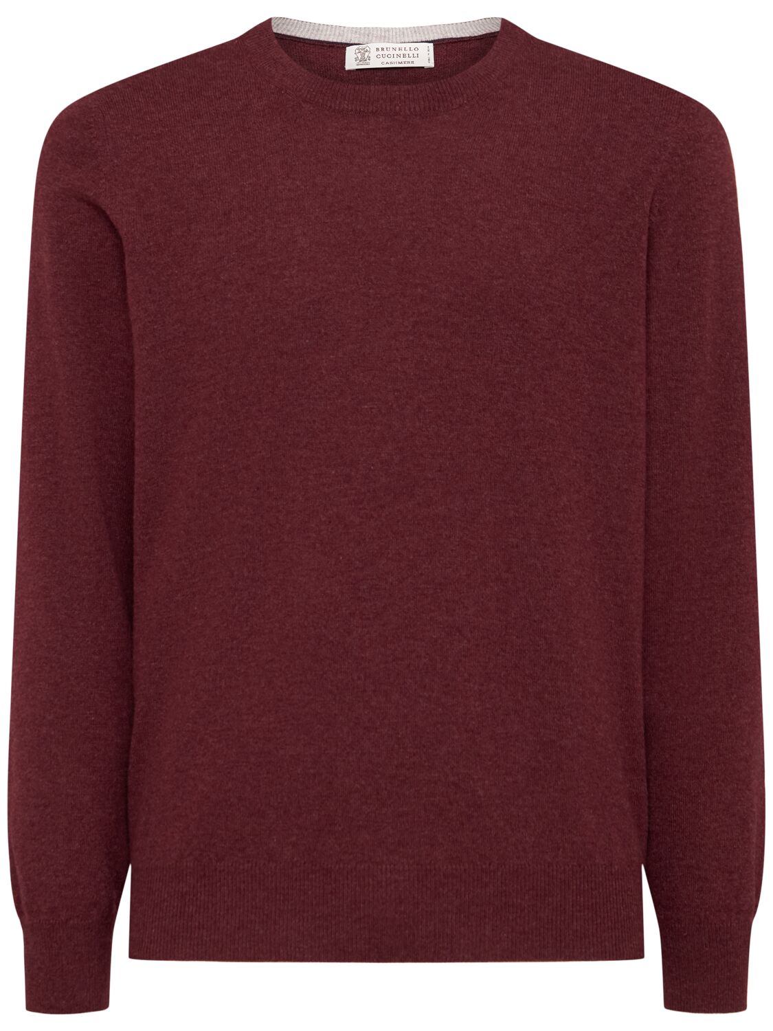 Pull-over À Col Rond En Maille De Cachemire - BRUNELLO CUCINELLI - Modalova
