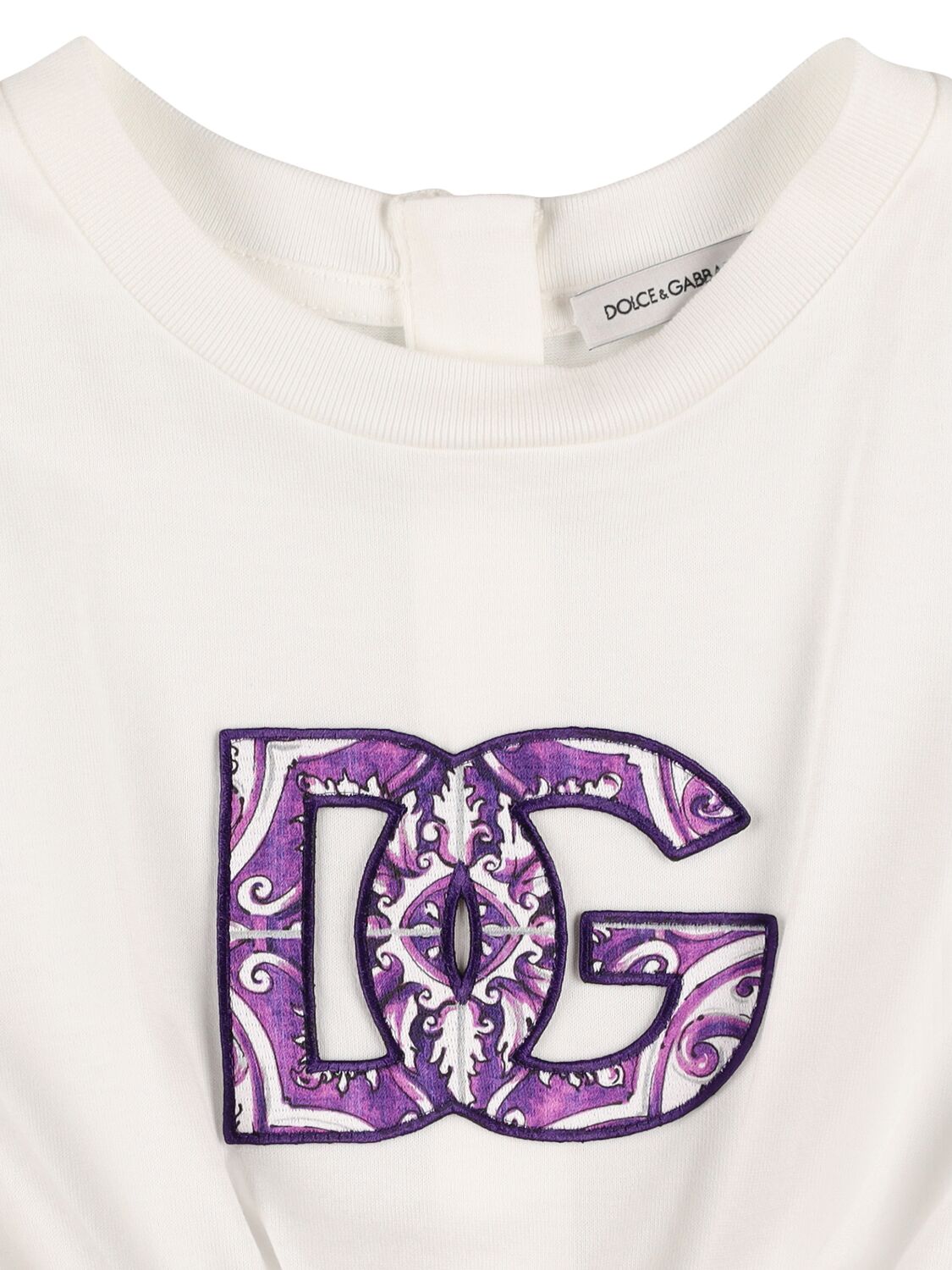 Dolce & Gabbana Printed Cotton Jersey Dress