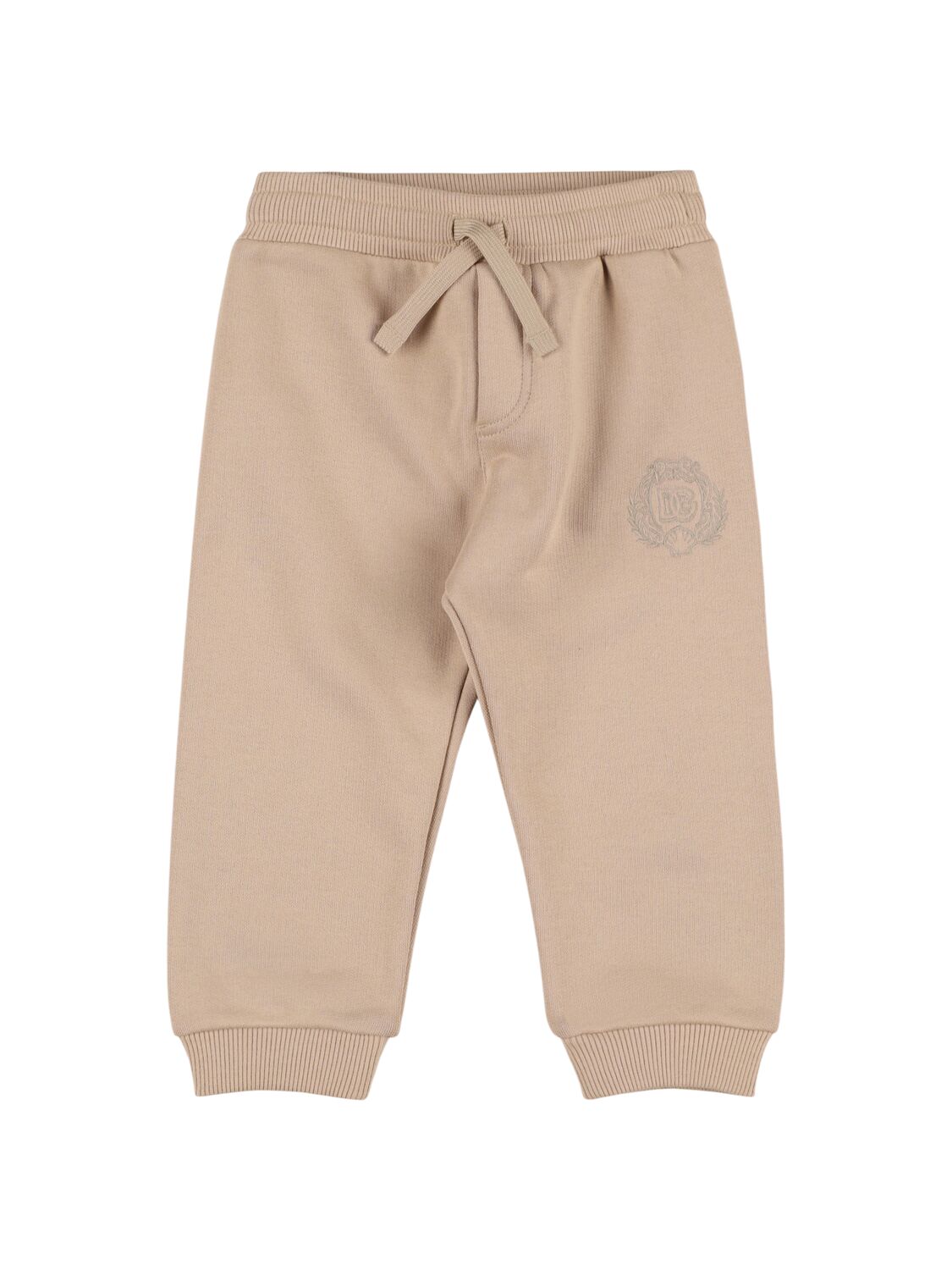 Dolce & Gabbana Cotton Sweatpants In Sand