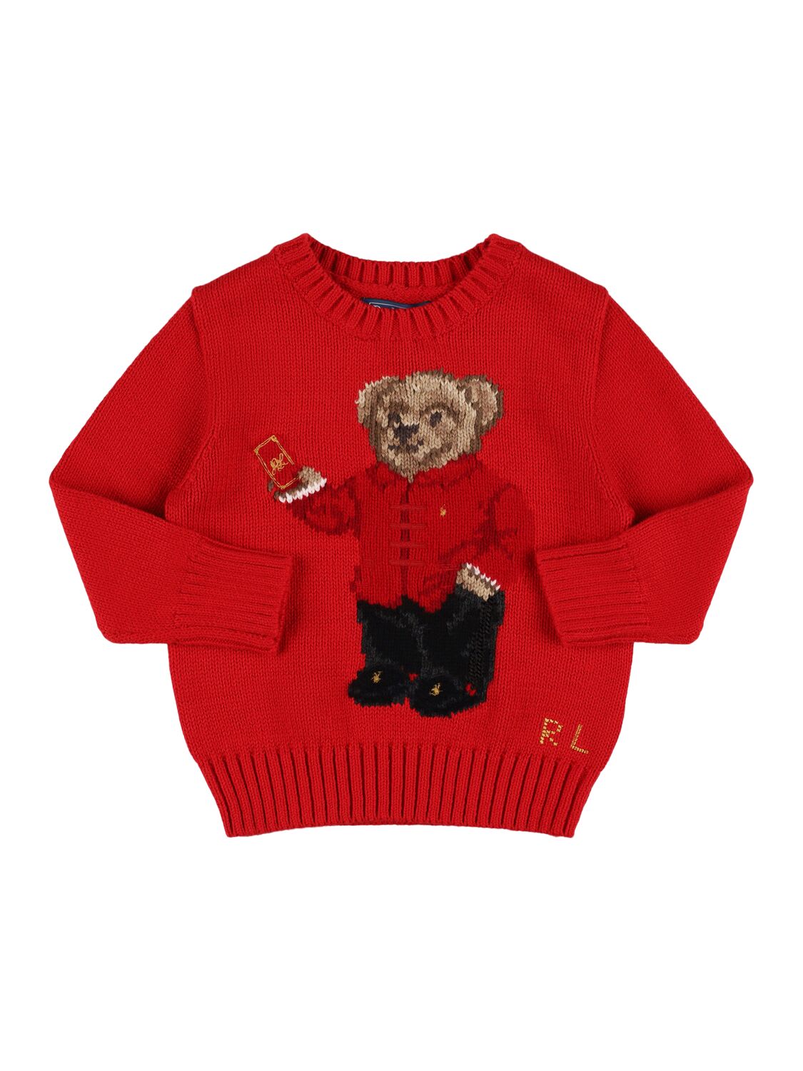 Bear Cotton Knit Sweater