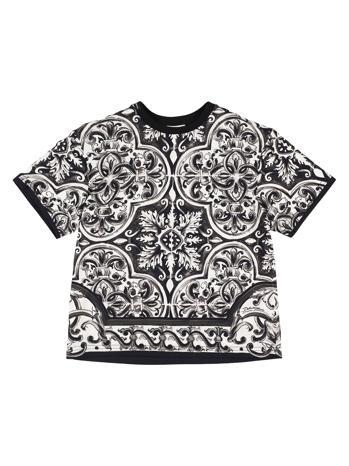 DOLCE & GABBANA Printed Cotton Jersey T-shirt