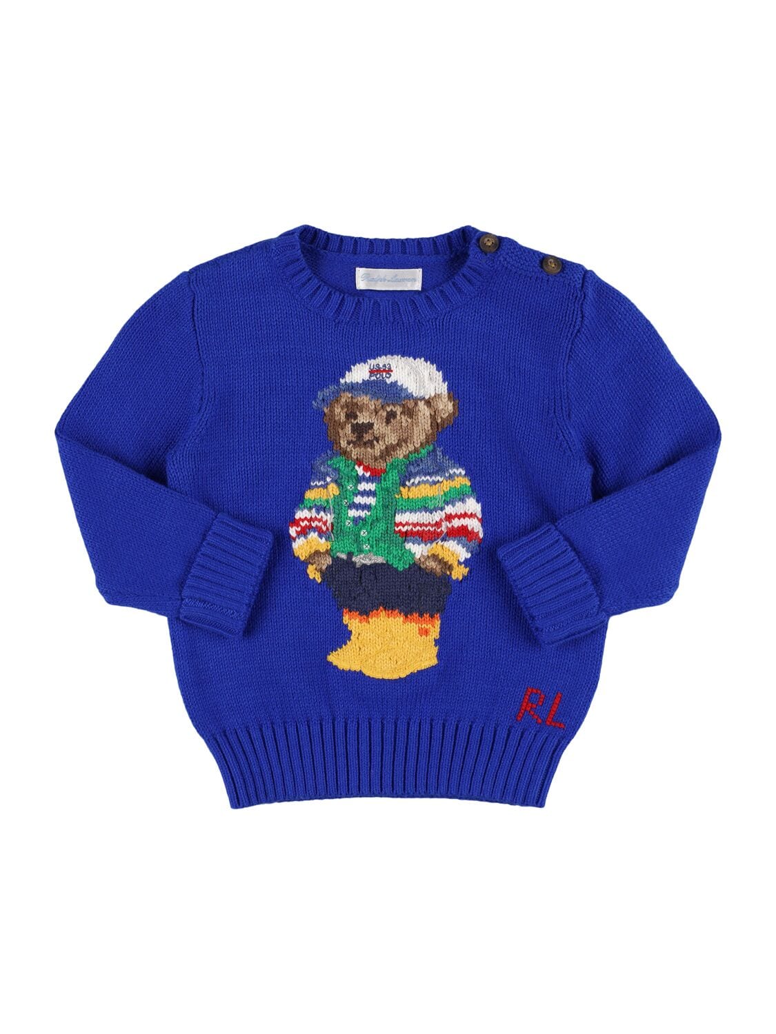 Bear Cotton Knit Sweater