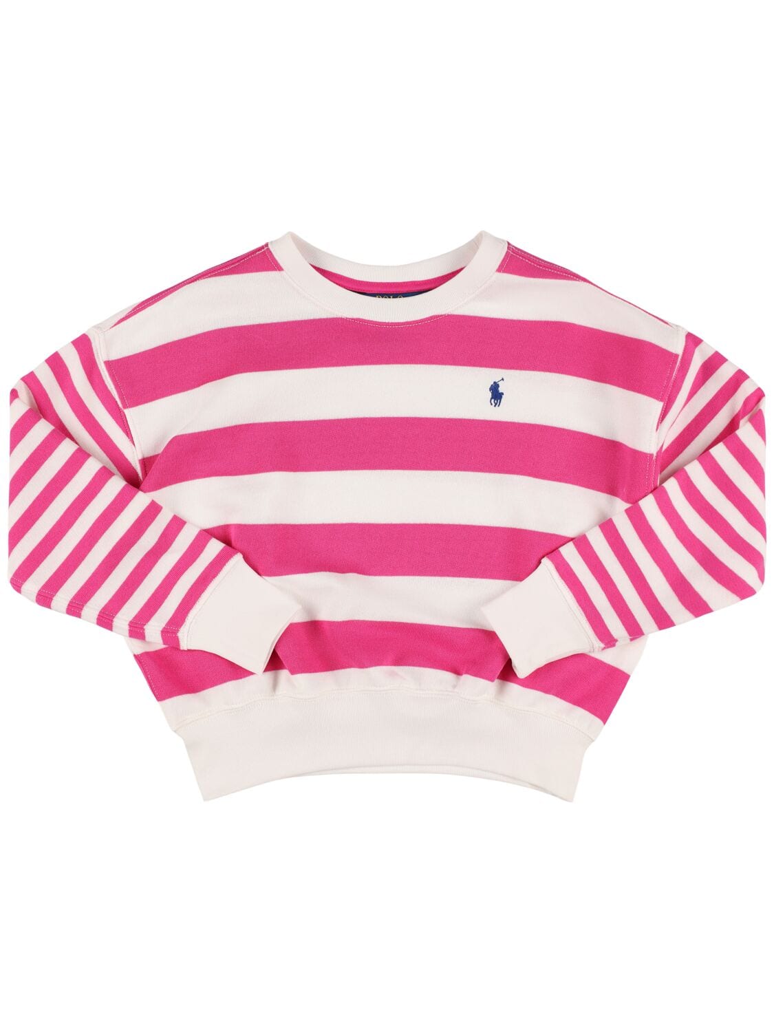 Printed Cotton Blend Crewneck Sweatshirt