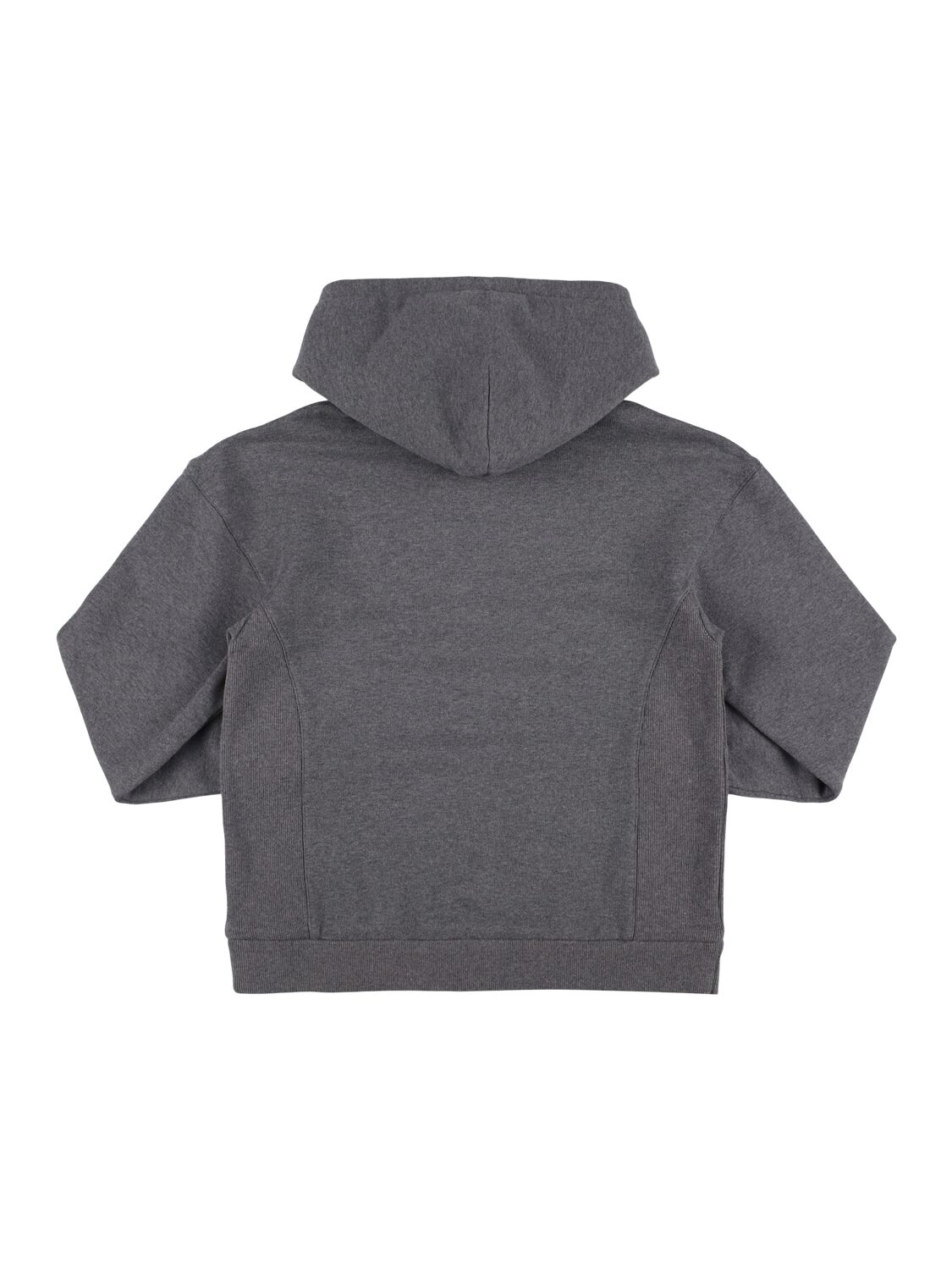 Dolce & Gabbana Embroidered Cotton Sweatshirt In Gray