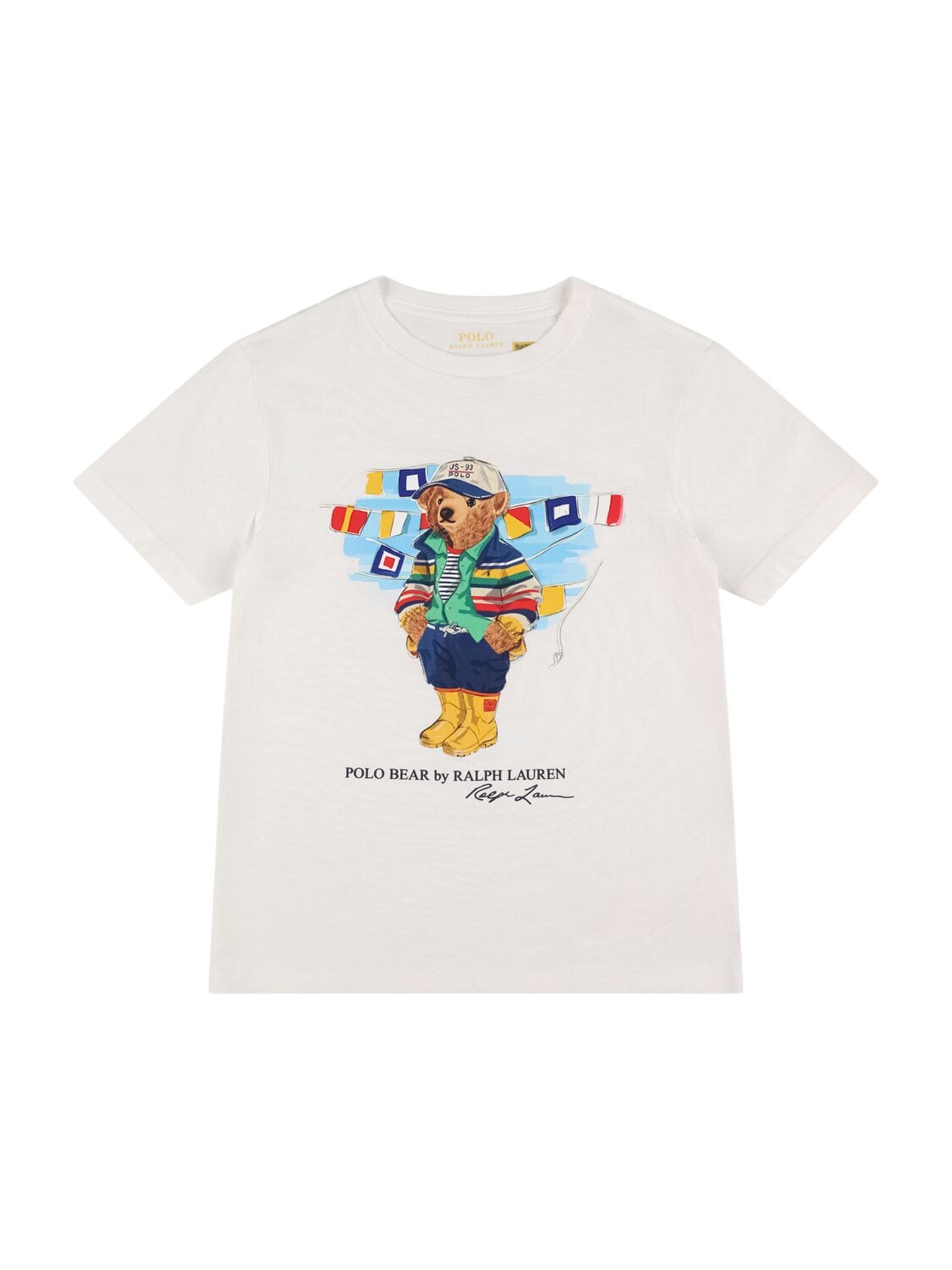 Bear Print Cotton Jersey T-shirt