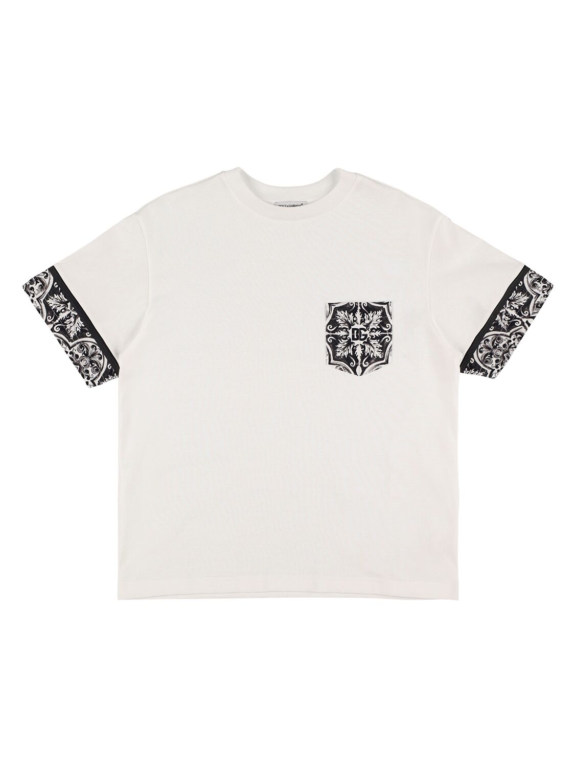 DOLCE & GABBANA Printed Cotton Jersey T-shirt