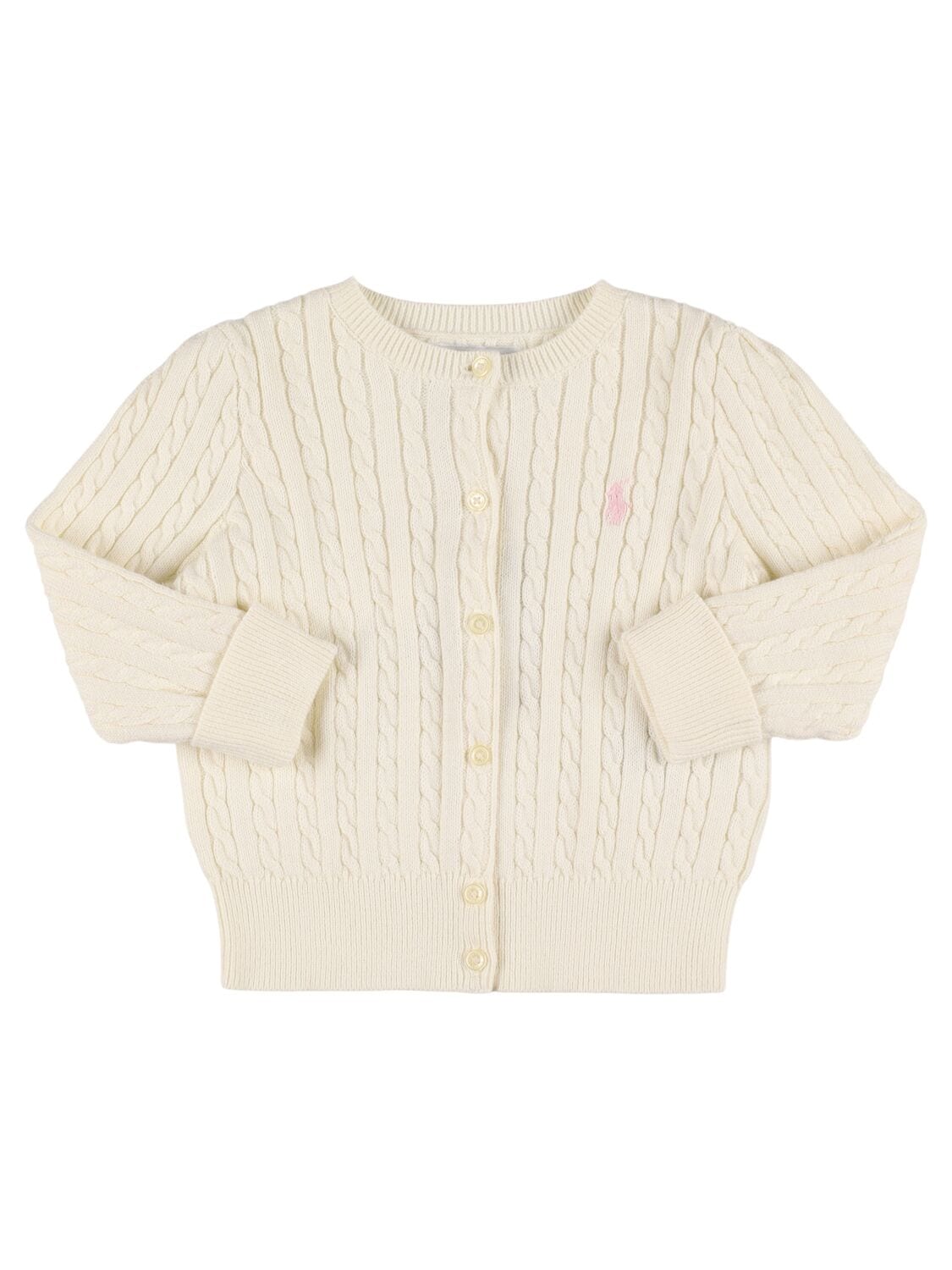 Cotton Knit Cardigan W/logo