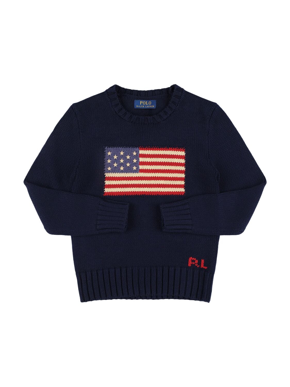 Flag Cotton Knit Sweater