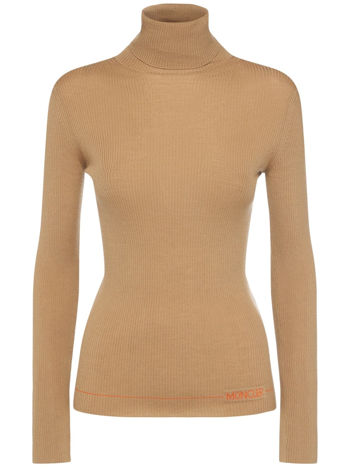 Logo Wool Polo Turtleneck T-shirt