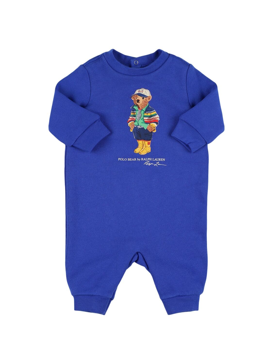 Bear Print Cotton Romper