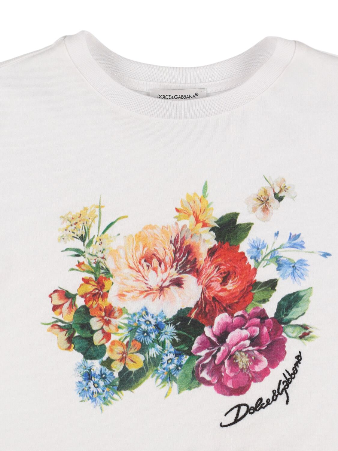 Dolce & Gabbana Printed Cotton Jersey T-shirt