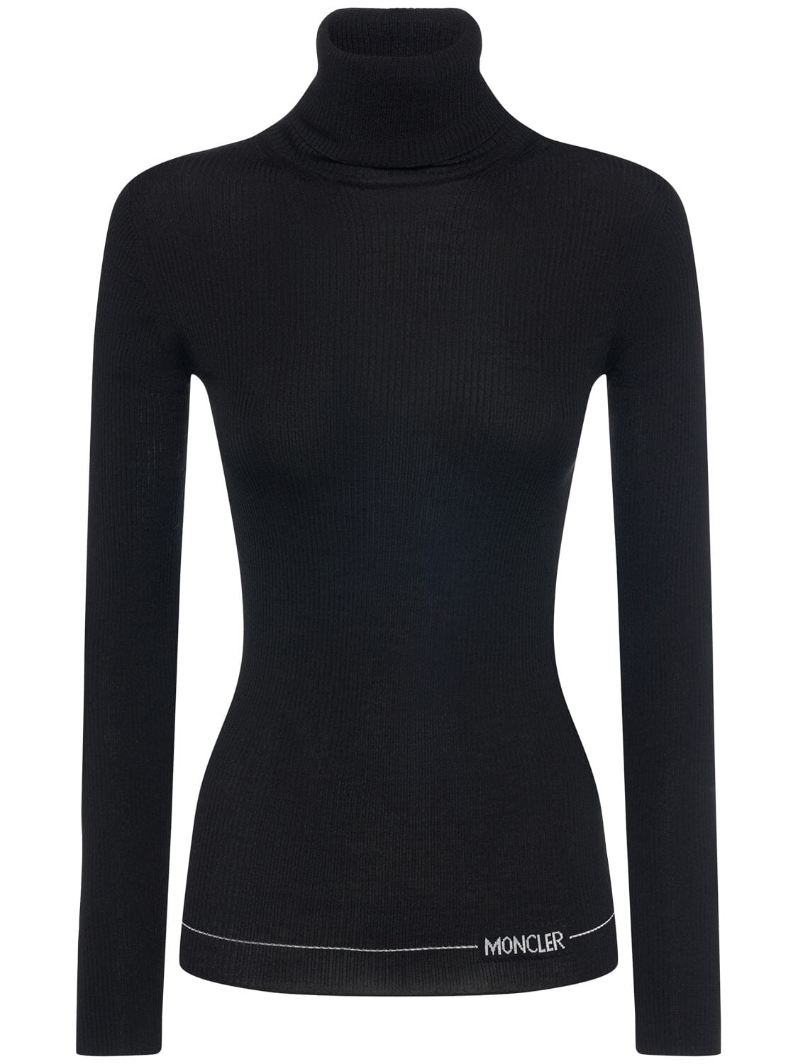 Logo Wool Polo Turtleneck T-shirt